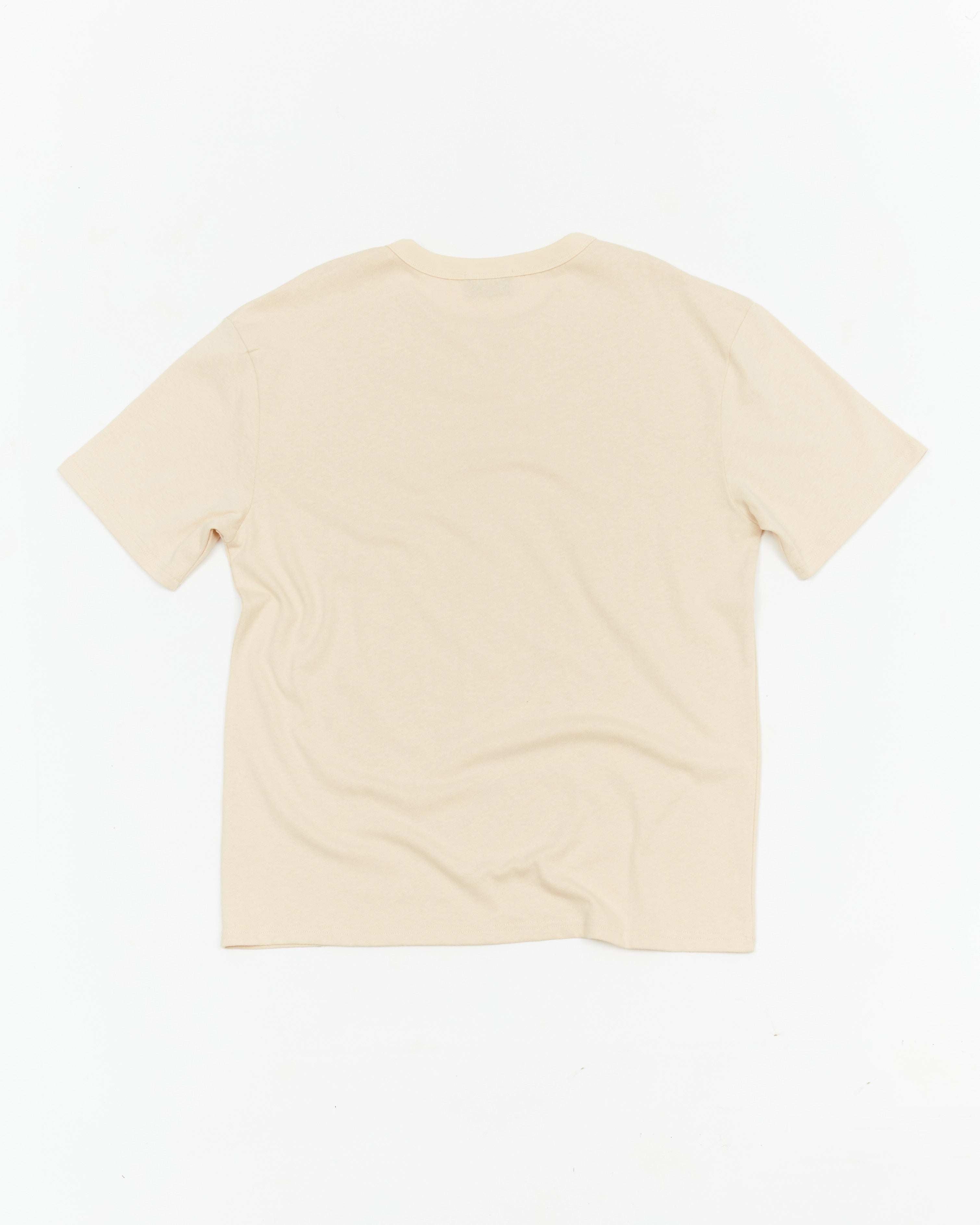 THE BOX FIT TEE - 250GSM - SAND