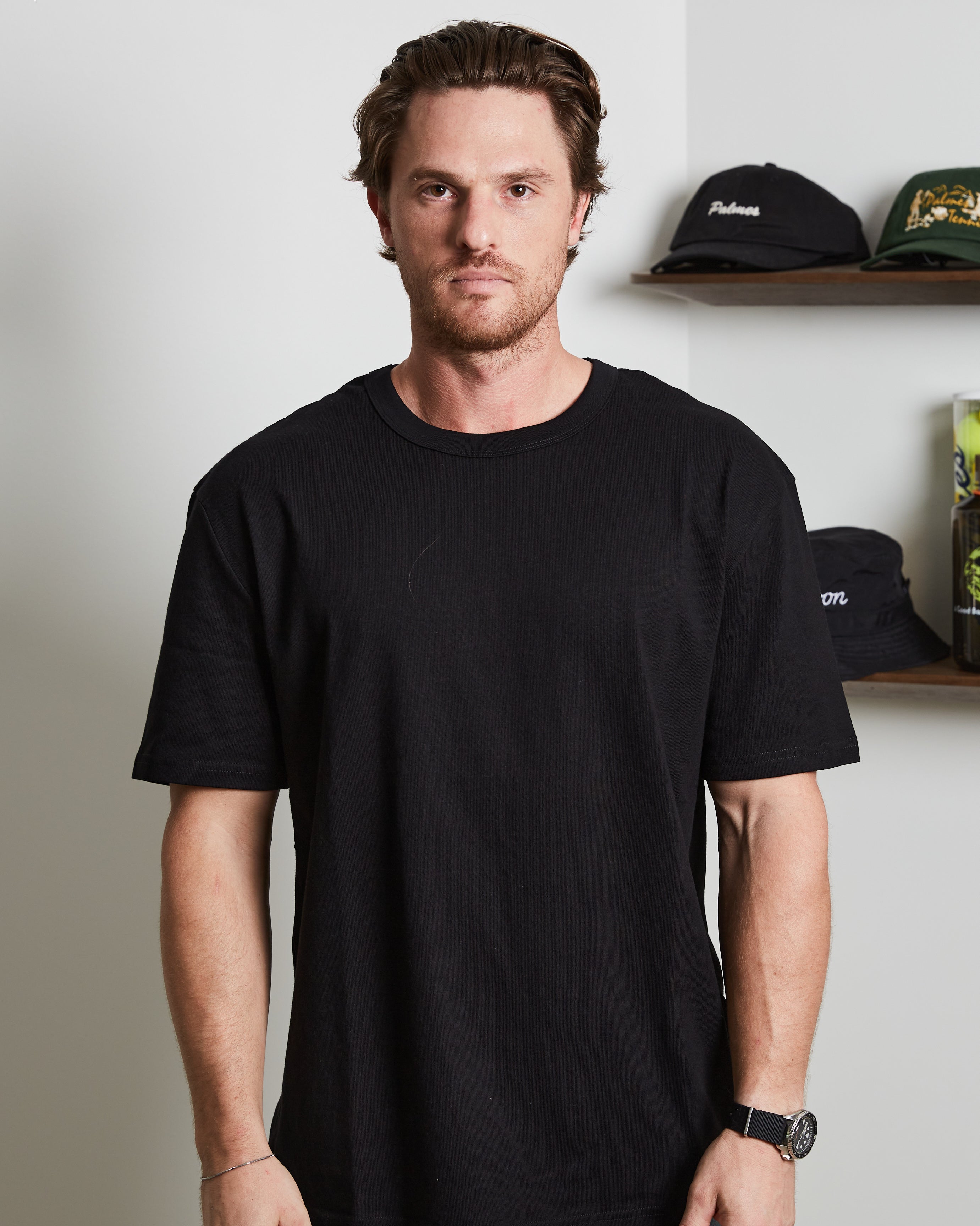 THE BOX FIT TEE - 250GSM - BLACK