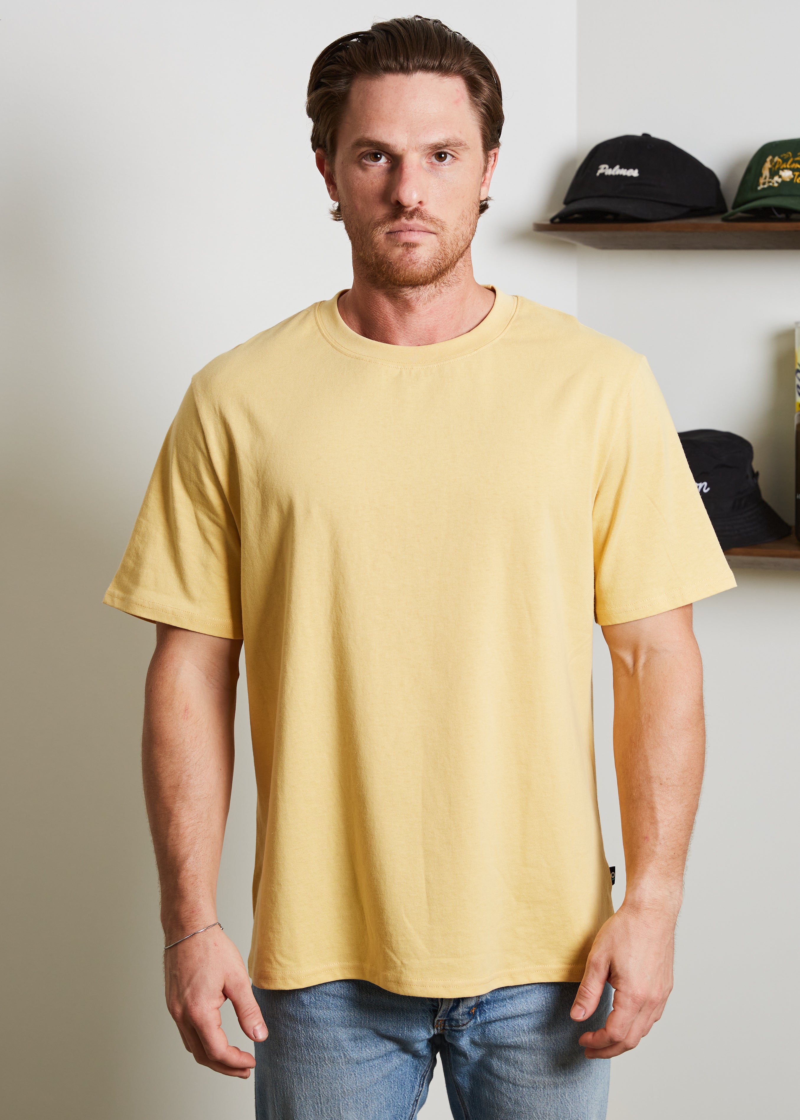 The Vintage Tee 220GSM - Yellow