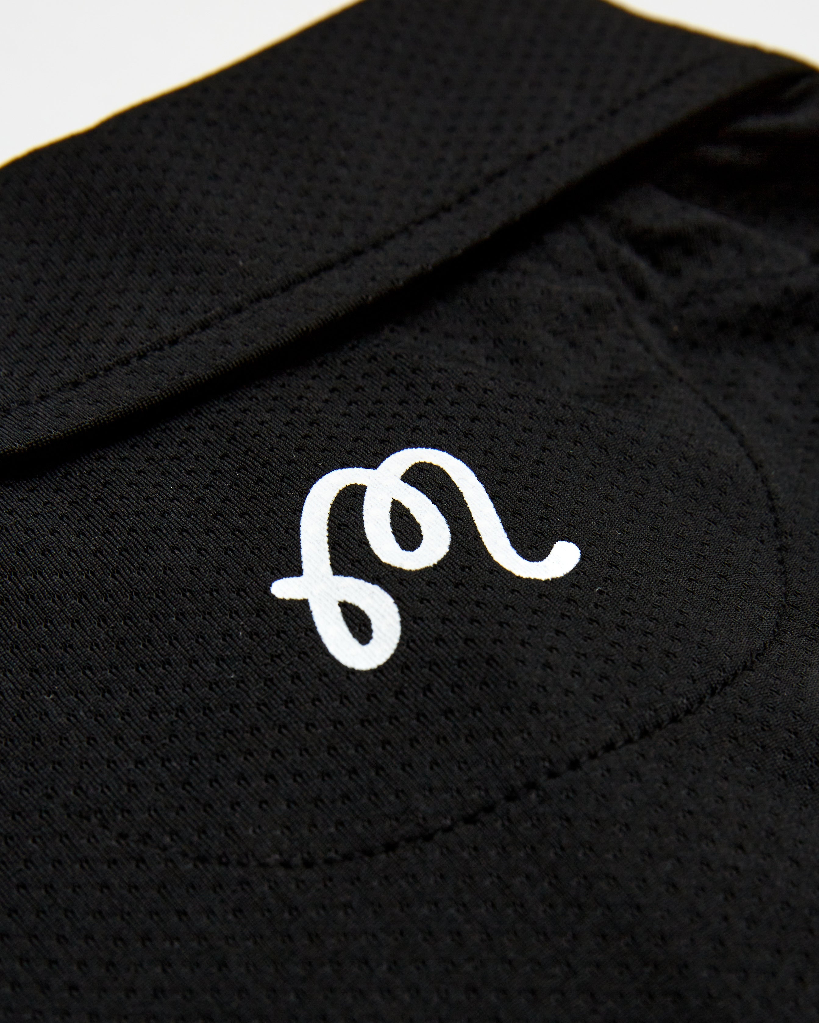 Evergreen Raglan Sleeve Mesh Polo - Black