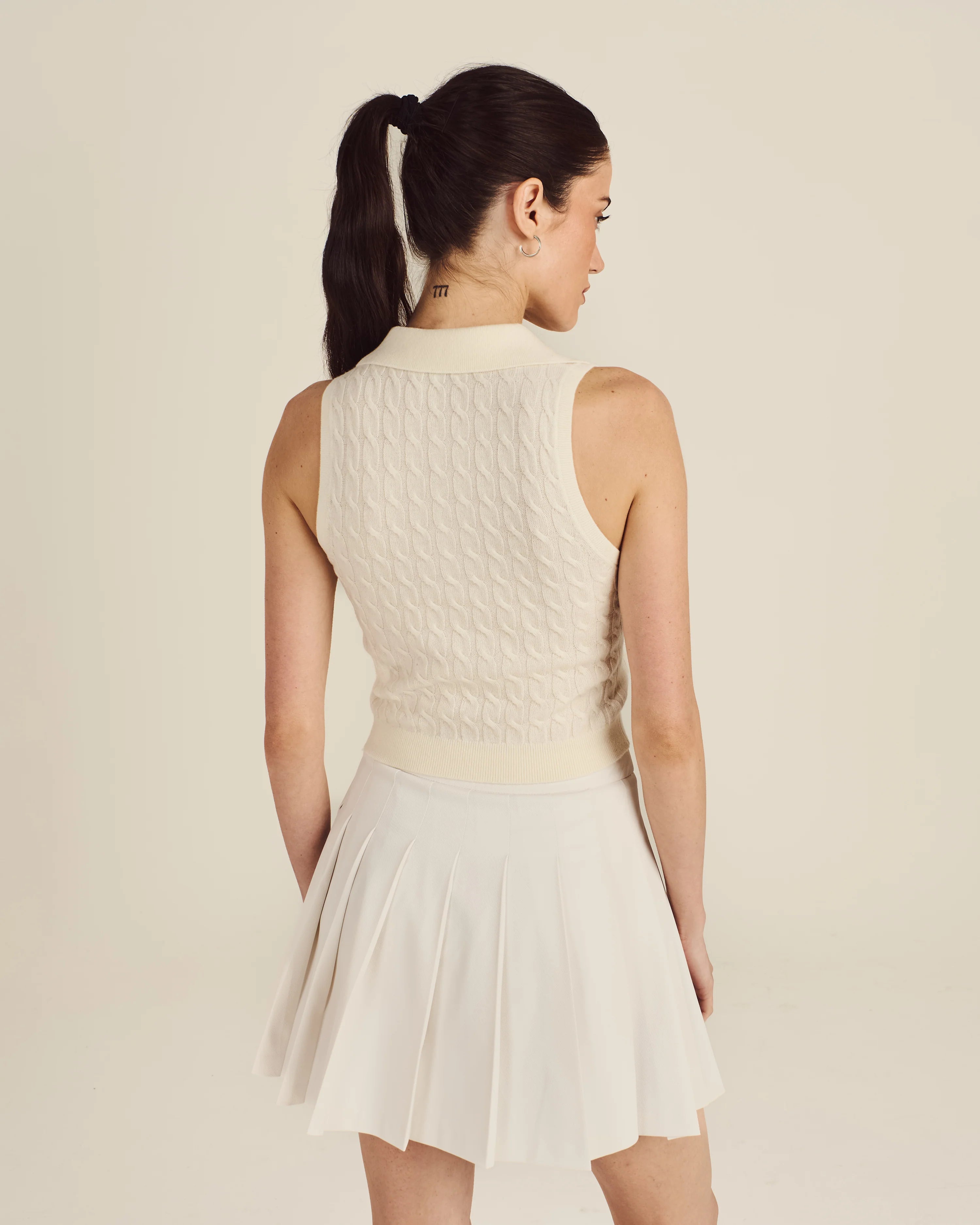 Freya Sweater Vest - Canvas