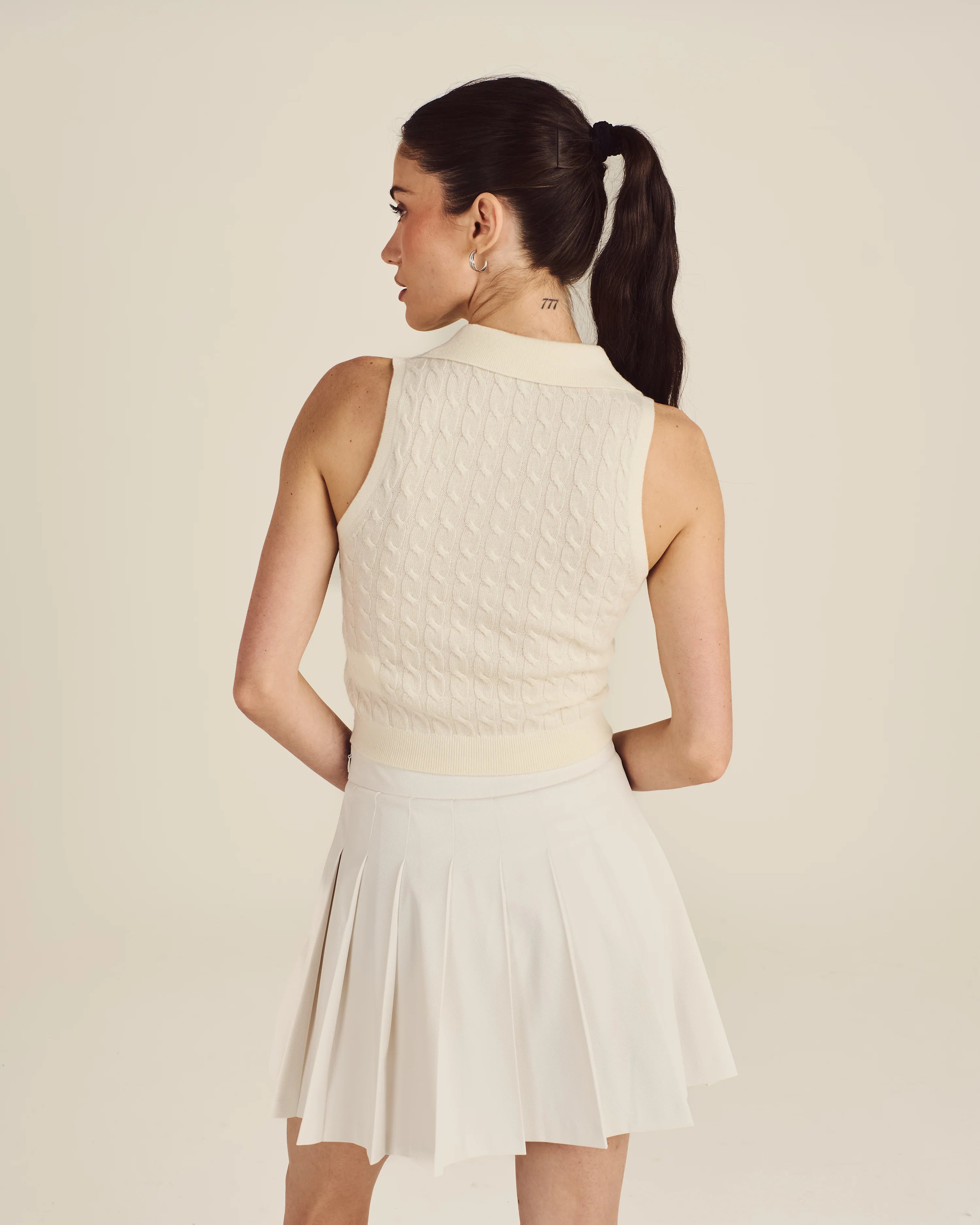Freya Sweater Vest - Canvas