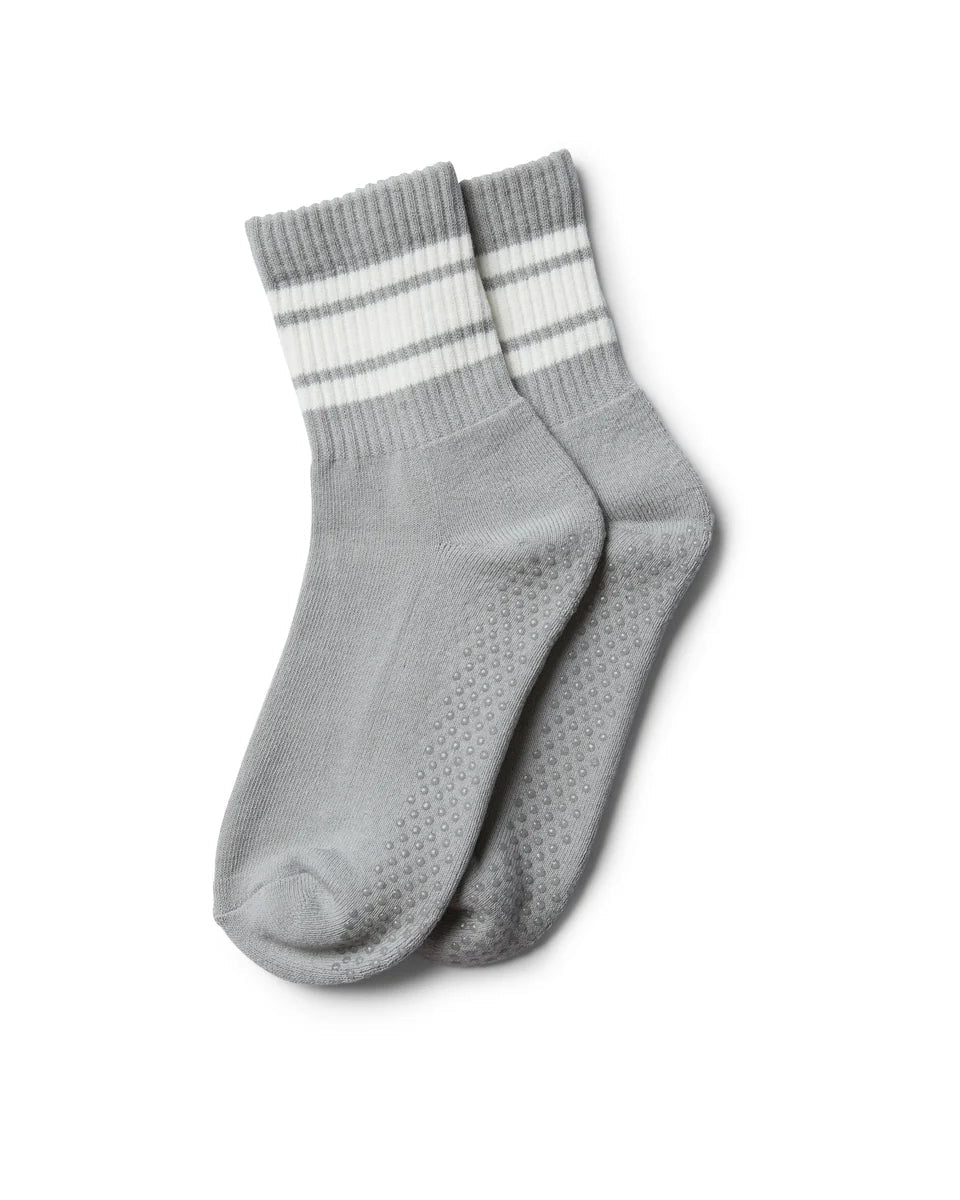 Retro Crew Grip Sock - Grey