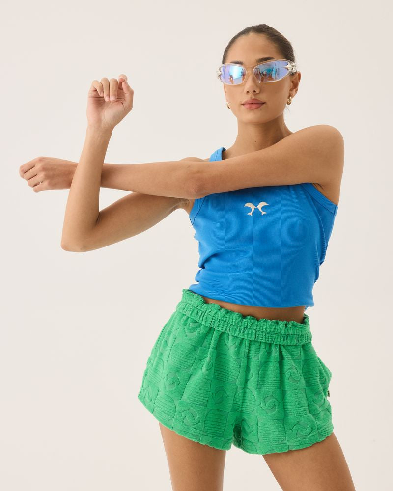 Cruise Dolphin Terry Short - Tropical Green