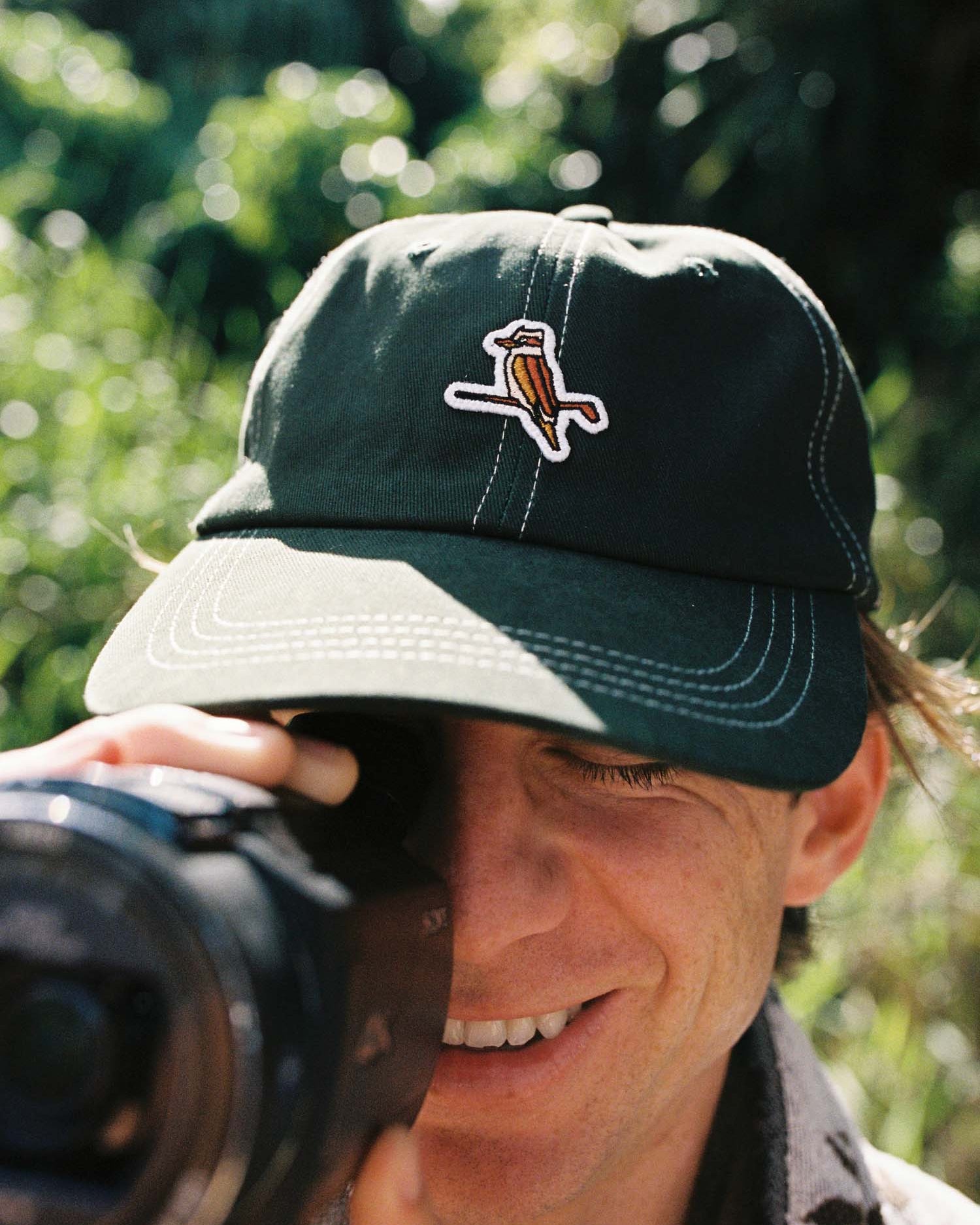 Kooka 6 Panel Cap - Pine Green