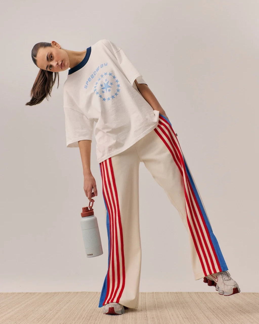 Speedway Oversized Tee - Snow