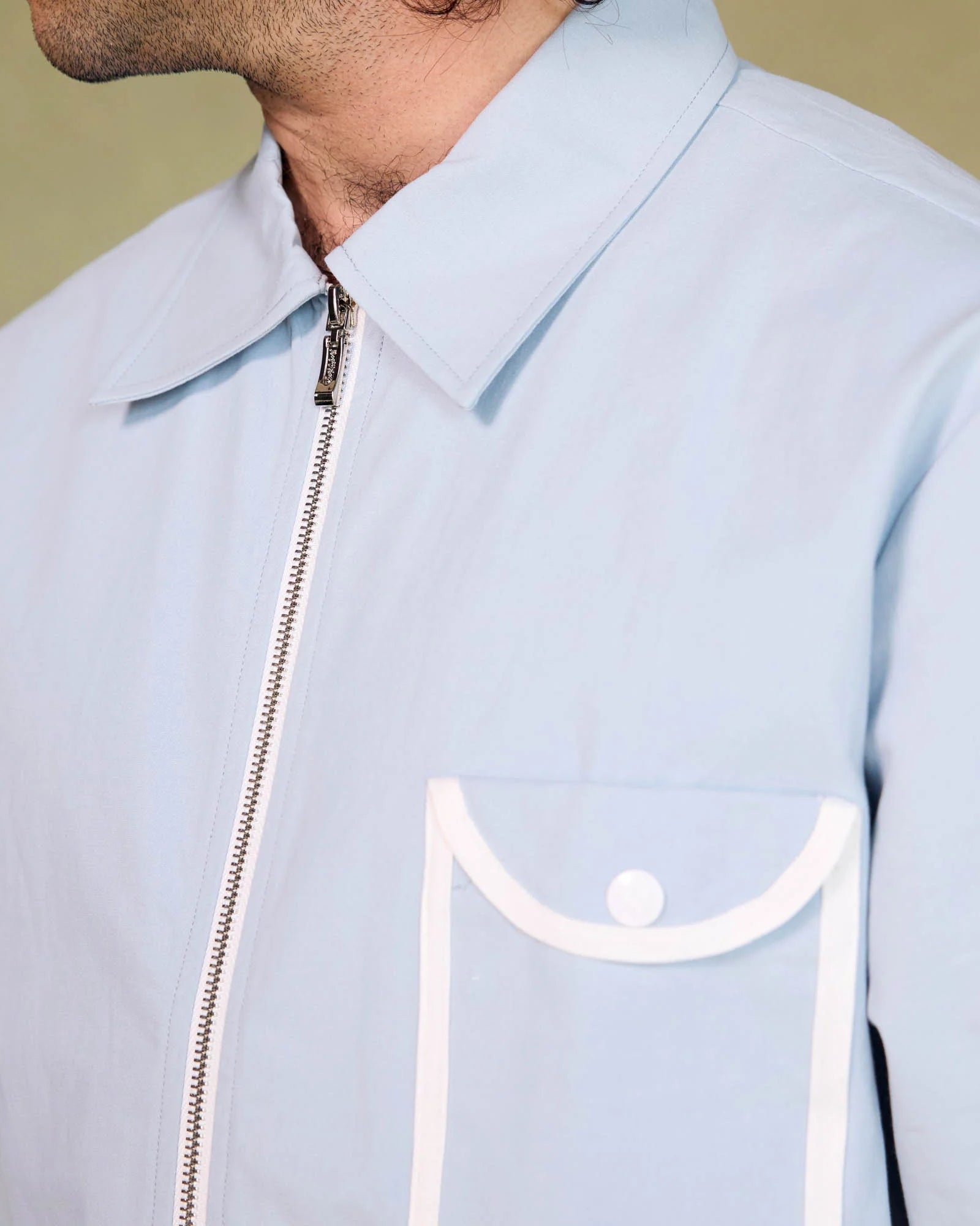 Piping Pocket Shirt - Iceberg