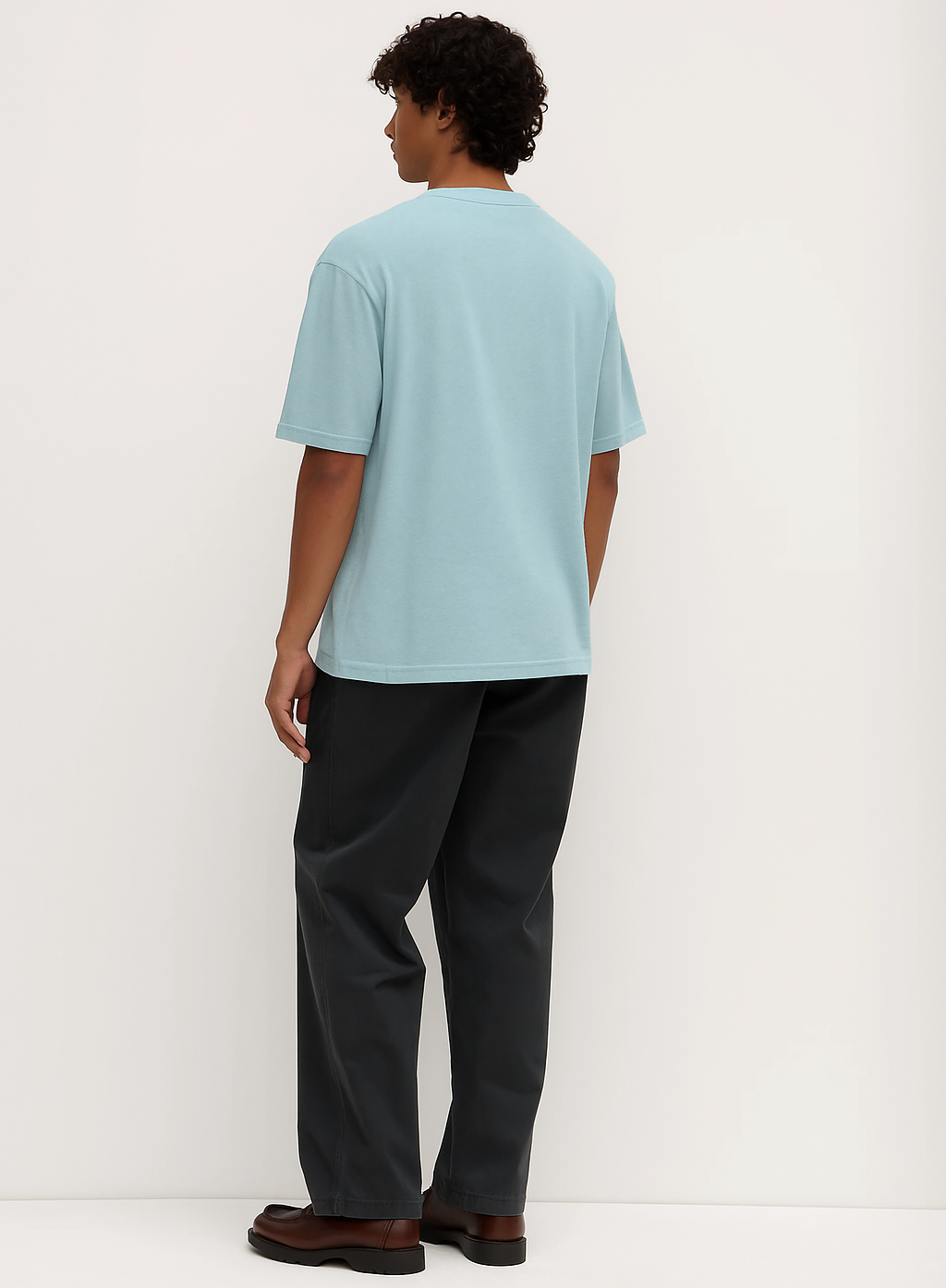 Box Tee - Baby Blue - 220GSM