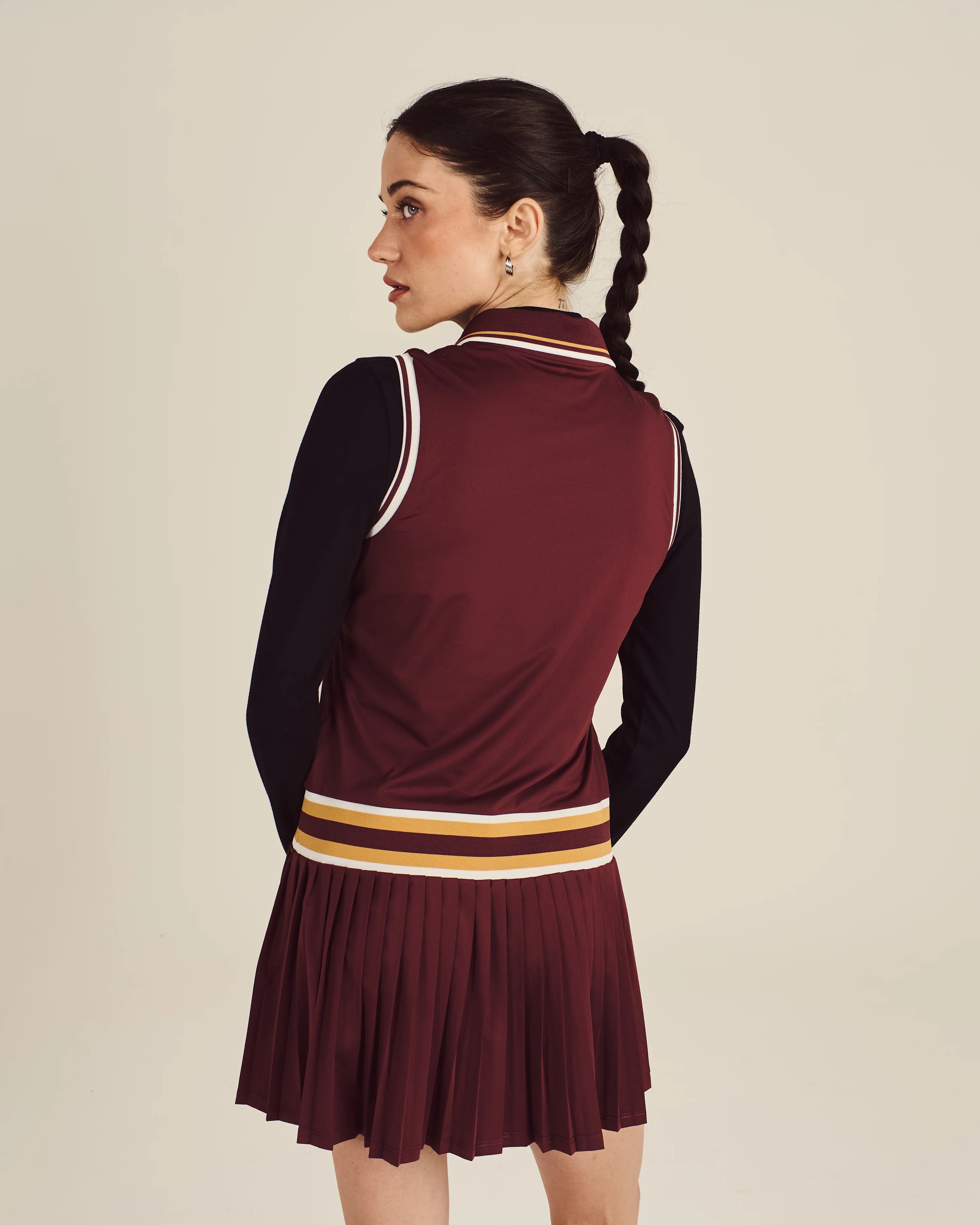 Bella Dress - Red Mahogany