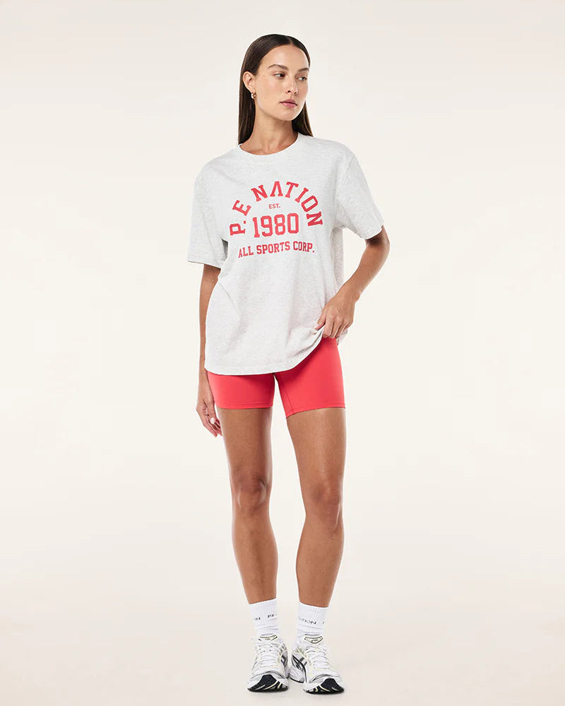 Backspin tee - grey marle