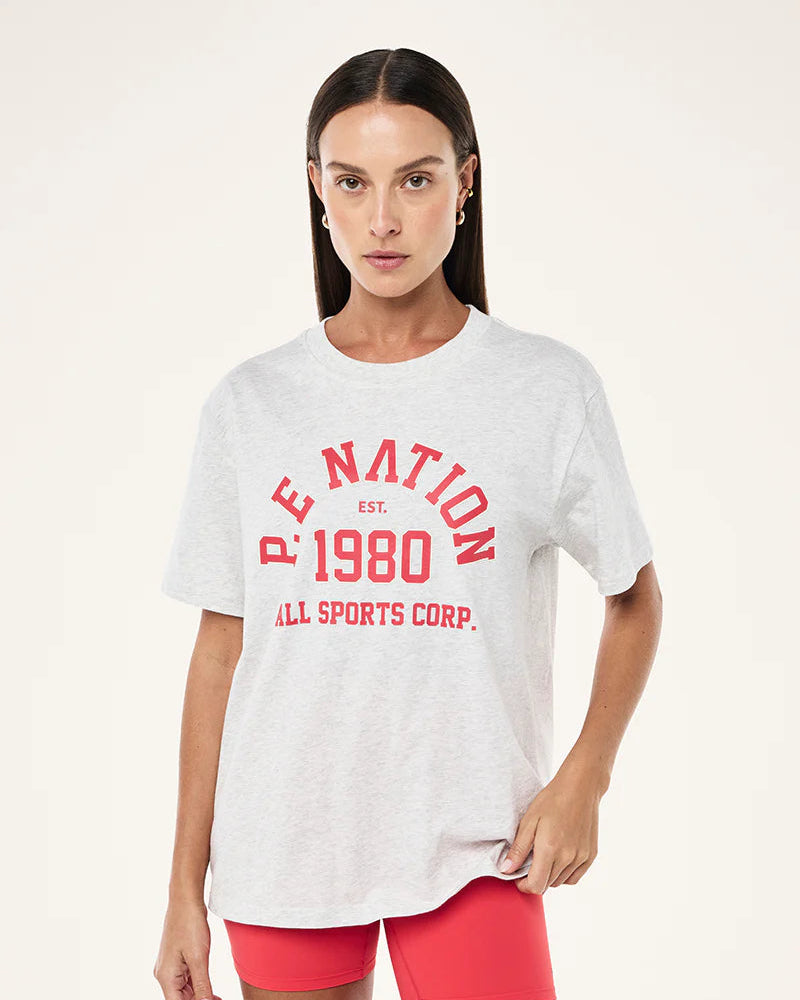 Backspin tee - grey marle