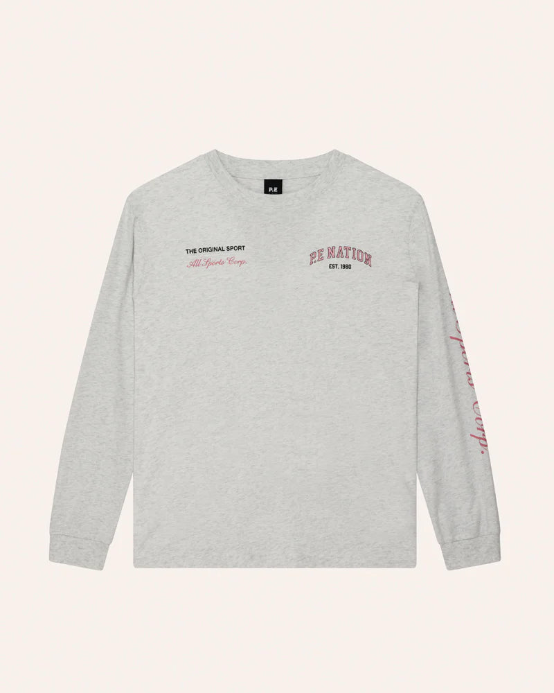 Base long sleeve tee - Grey Marle