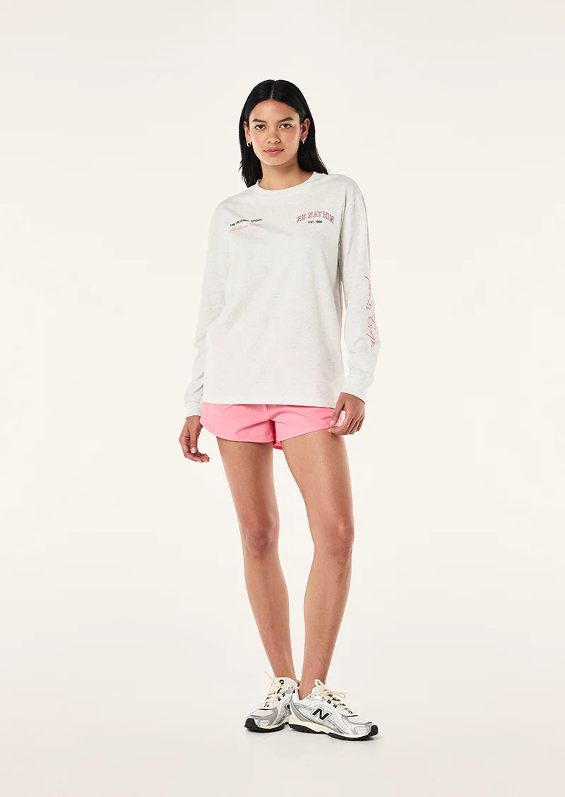 Base long sleeve tee - Grey Marle