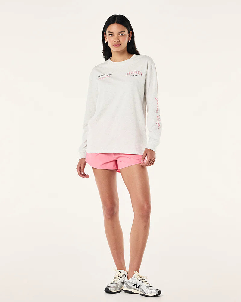 Base long sleeve tee - Grey Marle