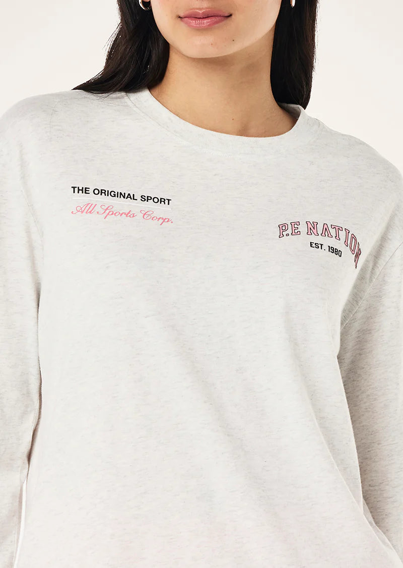 Base long sleeve tee - Grey Marle