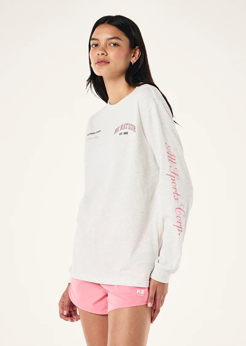 Base long sleeve tee - Grey Marle