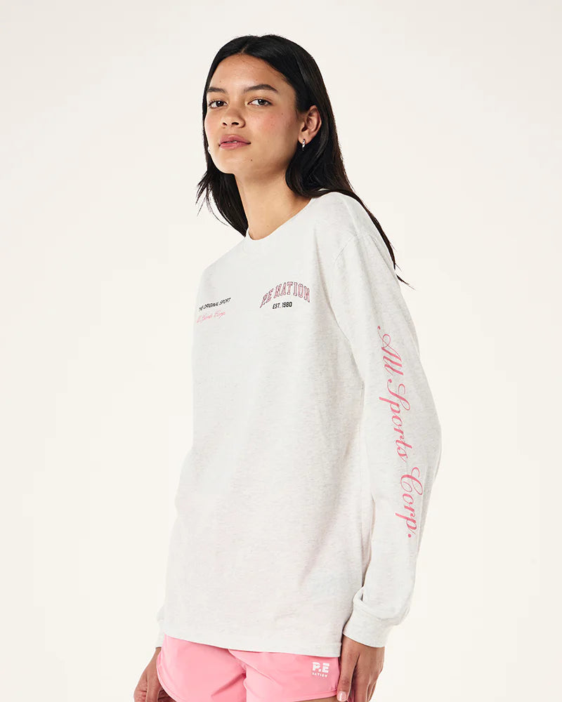 Base long sleeve tee - Grey Marle