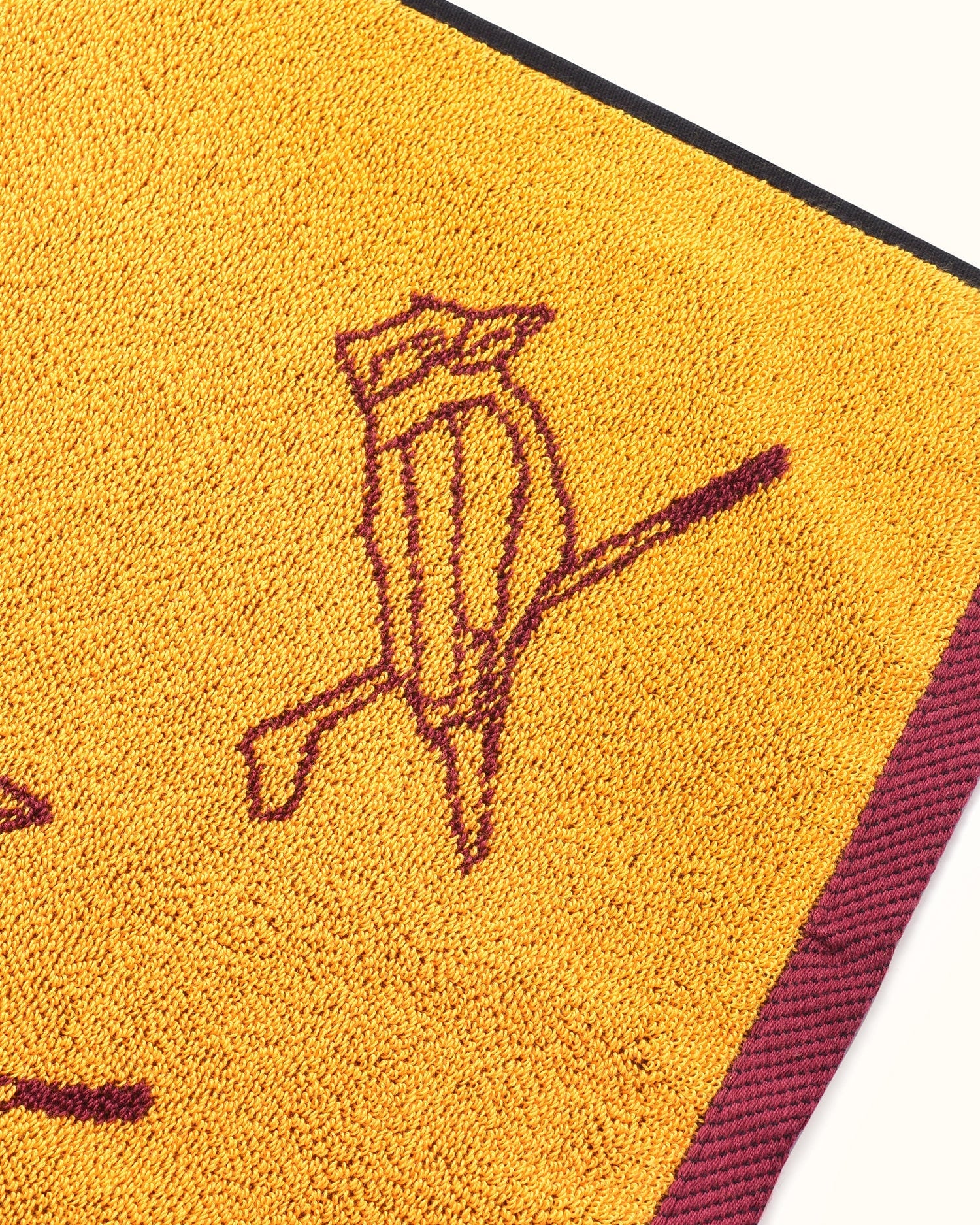 Kooka Icon Towel - Merlot/Gold