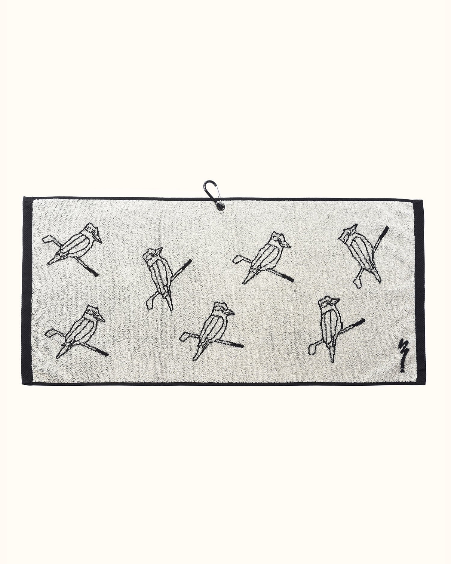 Kooka Icon Towel - Black/Cream