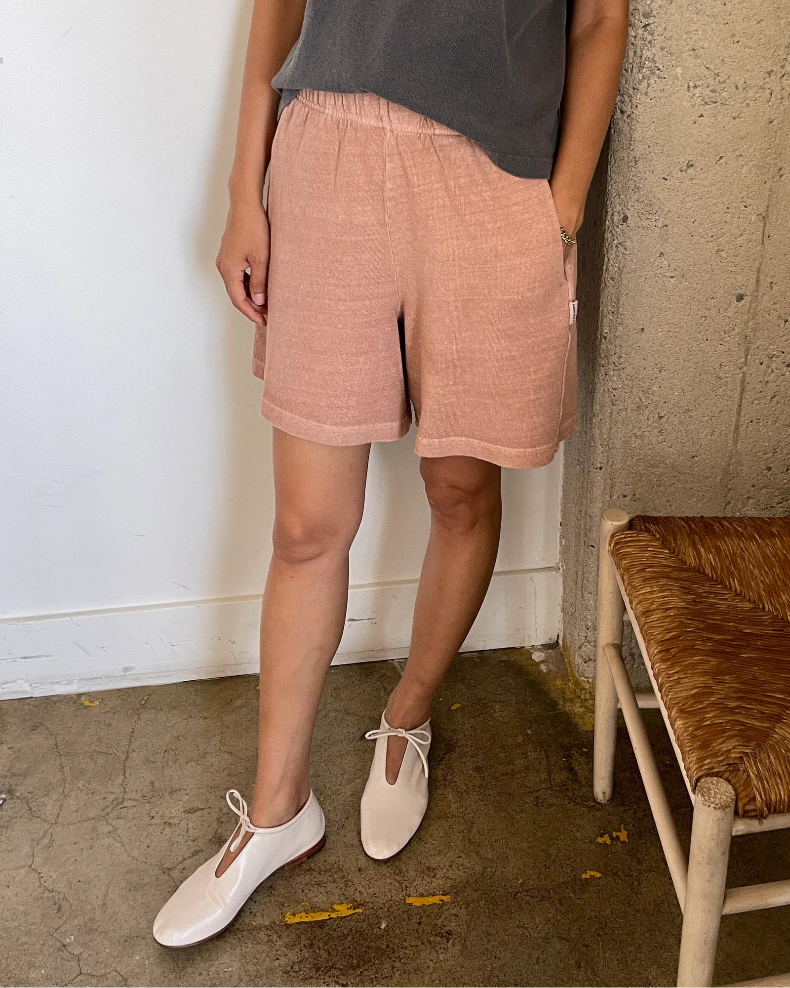 Flared Basketball Shorts - Macchiato