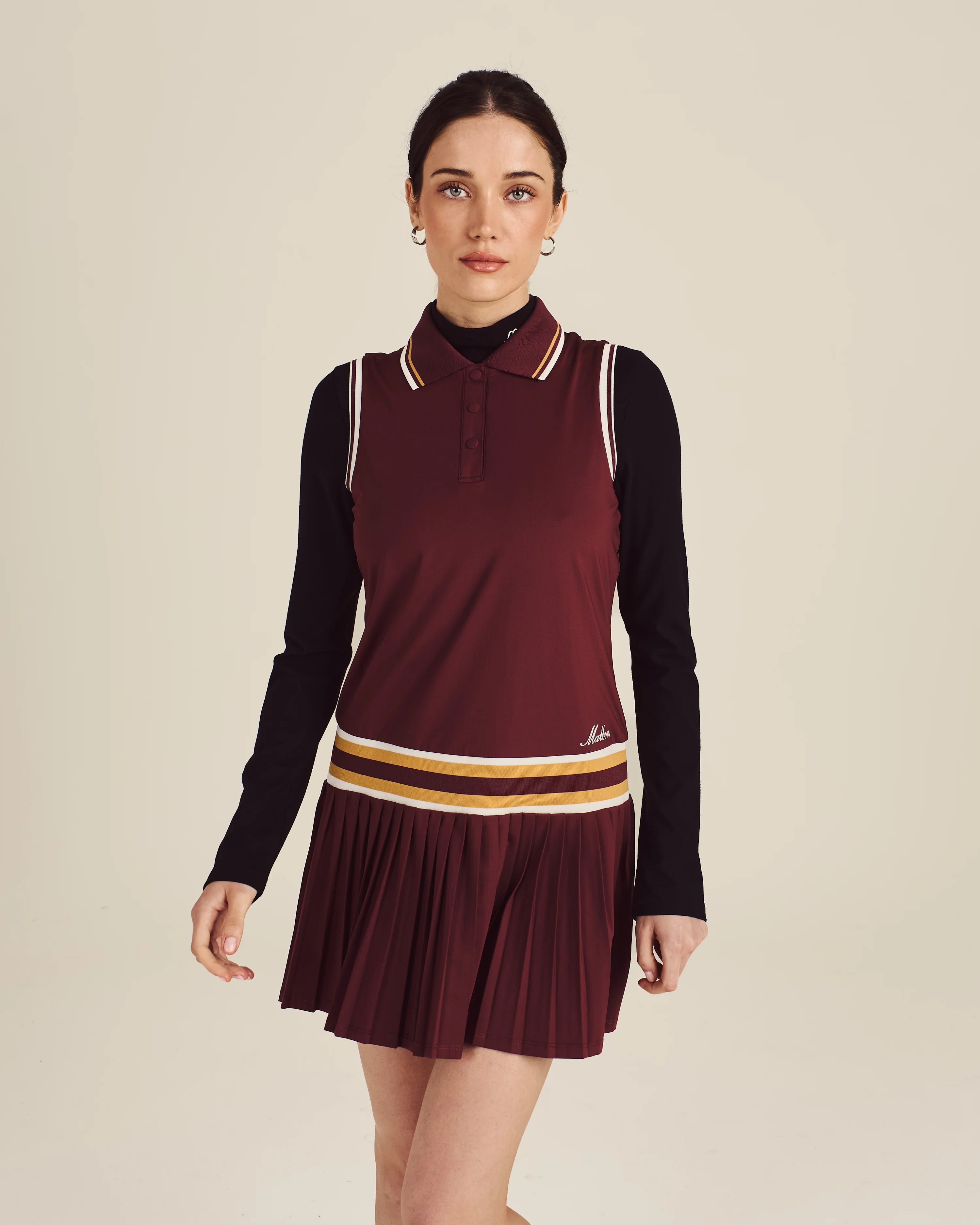 Bella Dress - Red Mahogany