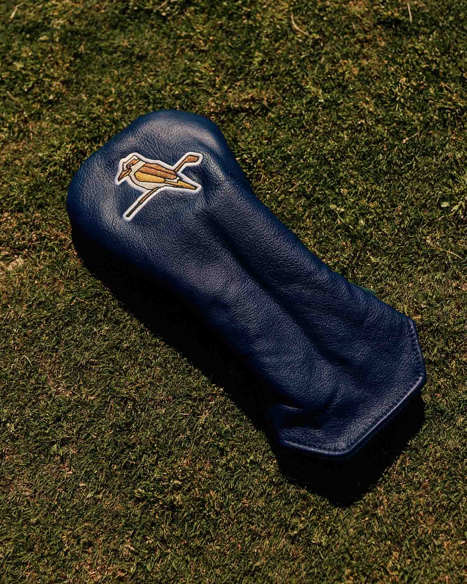 Kooka Leather Driver Headcover - Navy