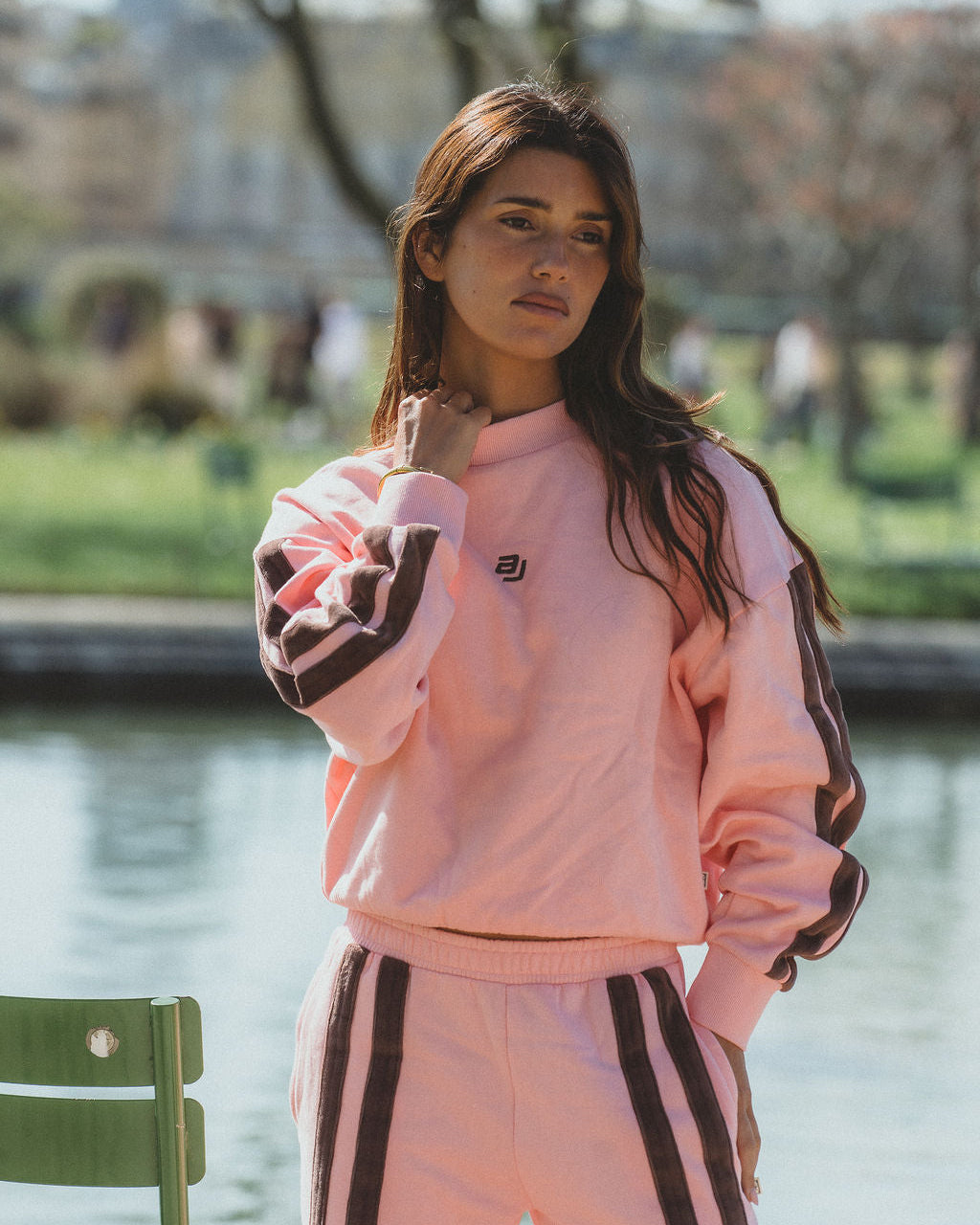AJ Logo Sweatshirt Rose Quartz