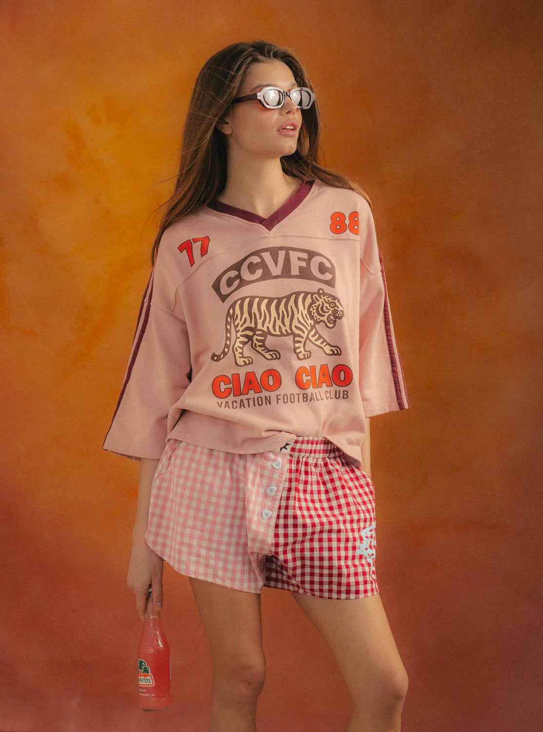 Tiger Spirit Club Tee - Blush Pink