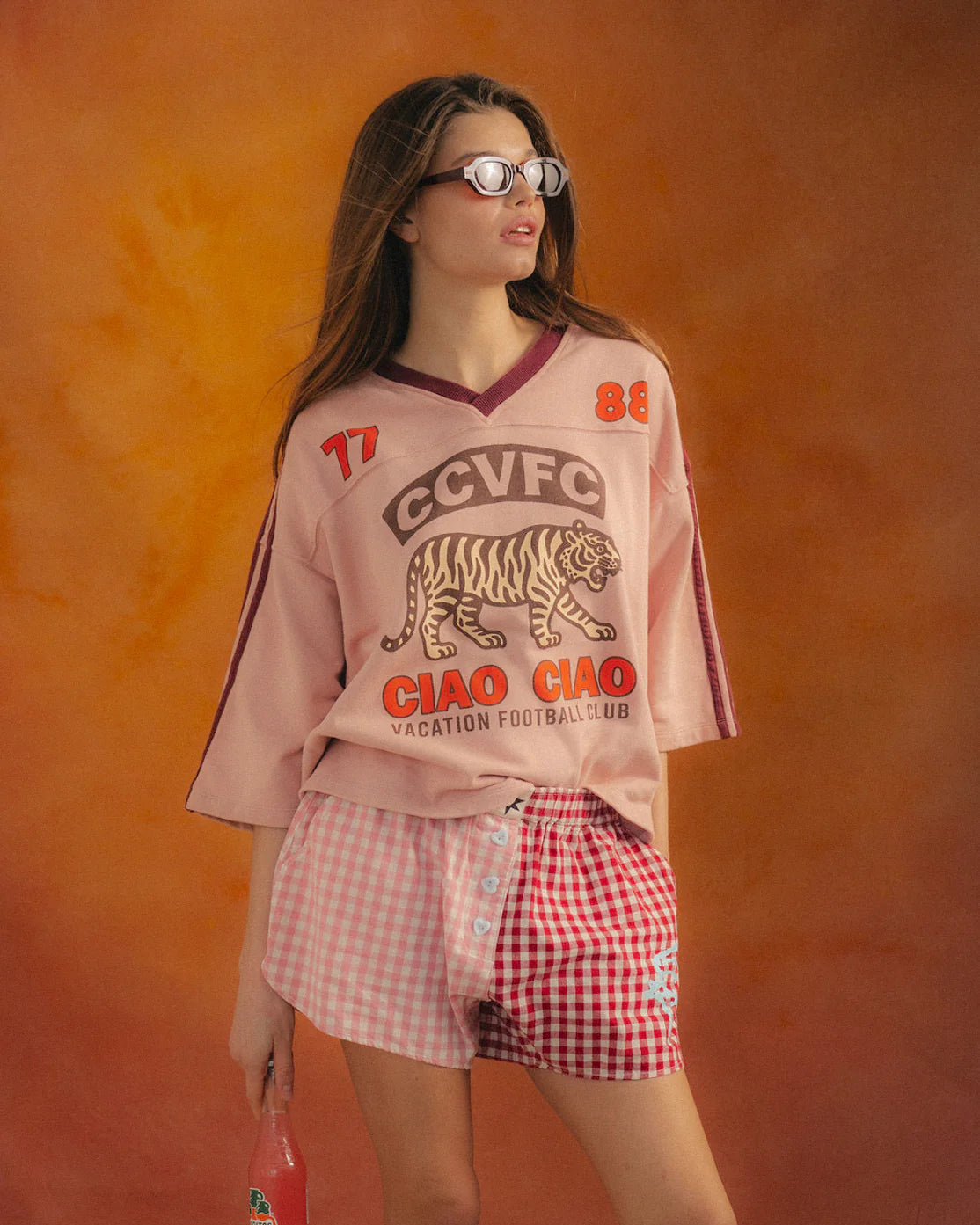 Tiger Spirit Club Tee - Blush Pink