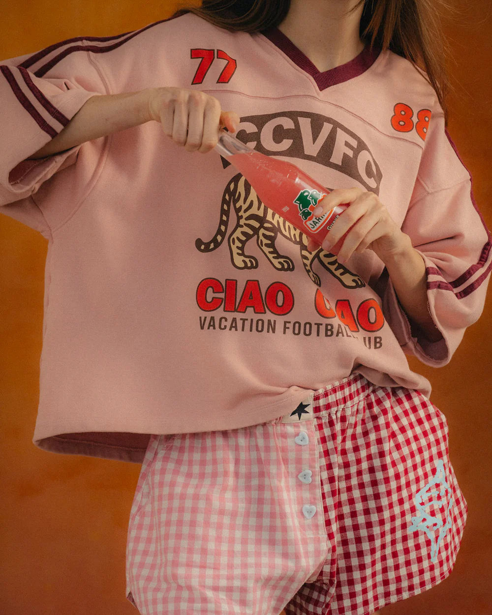 Tiger Spirit Club Tee - Blush Pink