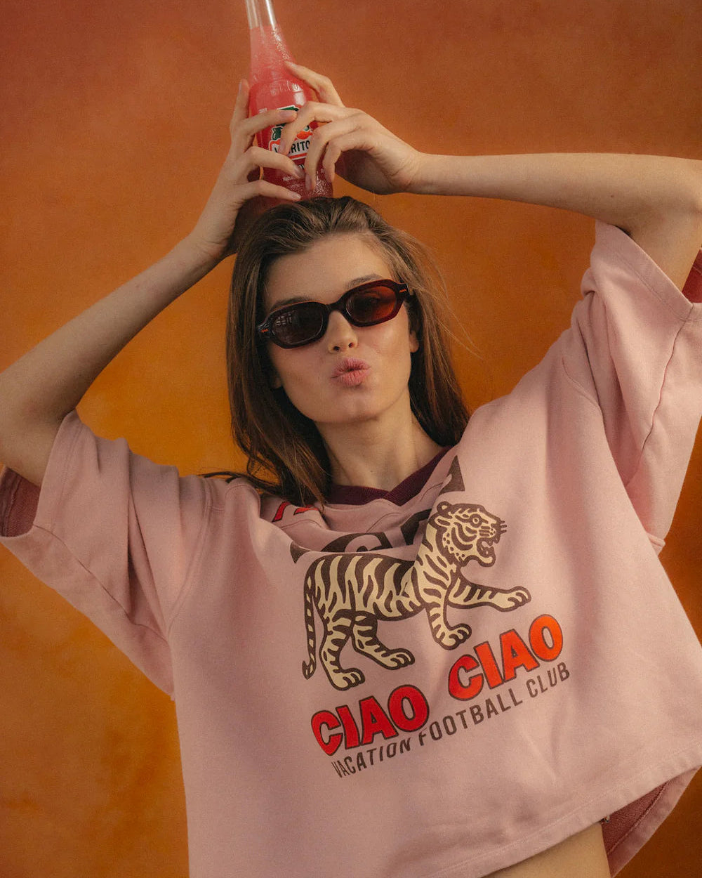 Tiger Spirit Club Tee - Blush Pink