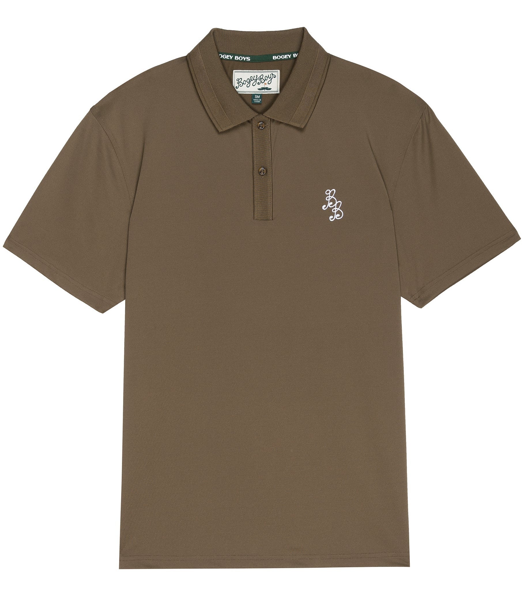 Essentials Athletic Polo - Bogey Brown