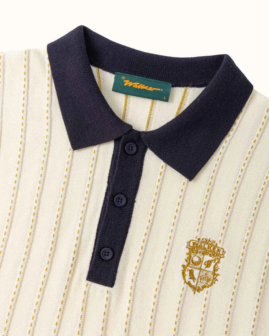 Fine Knotch Polo - Ivory