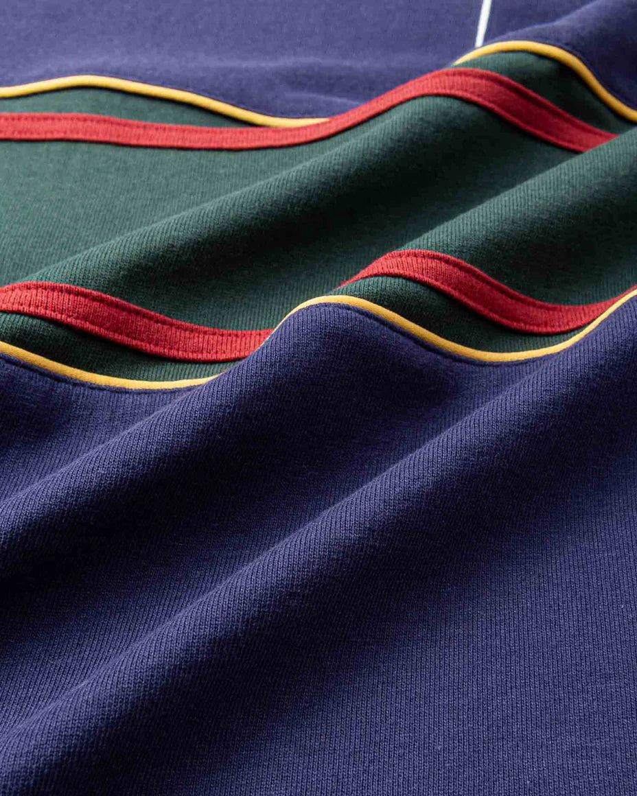Crest Rugby Polo - Navy/Forest