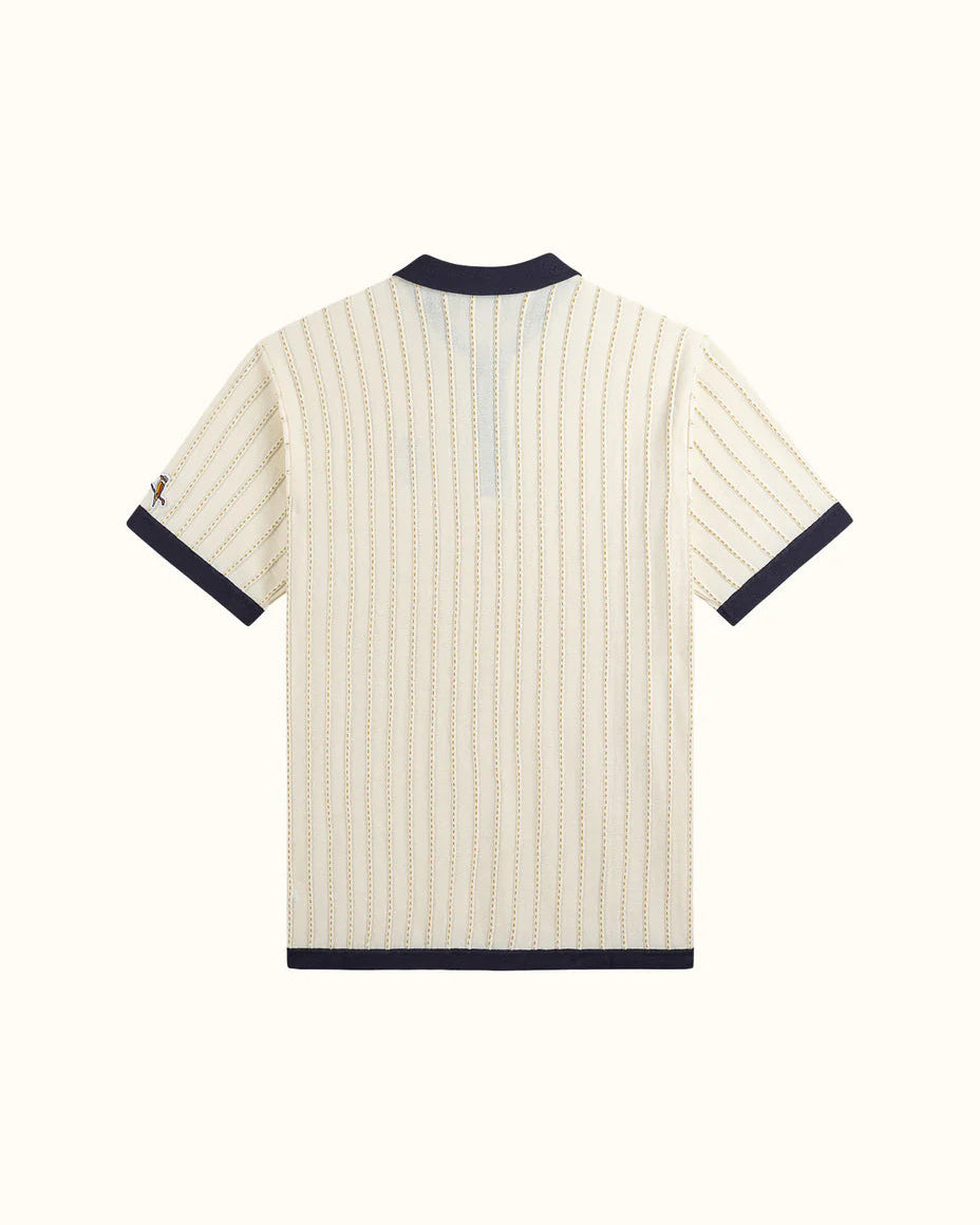 Fine Knotch Polo - Ivory