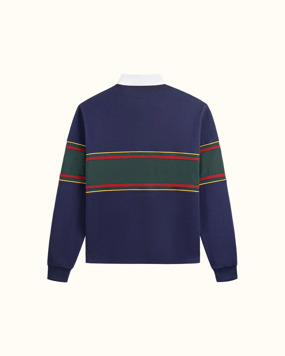 Crest Rugby Polo - Navy/Forest