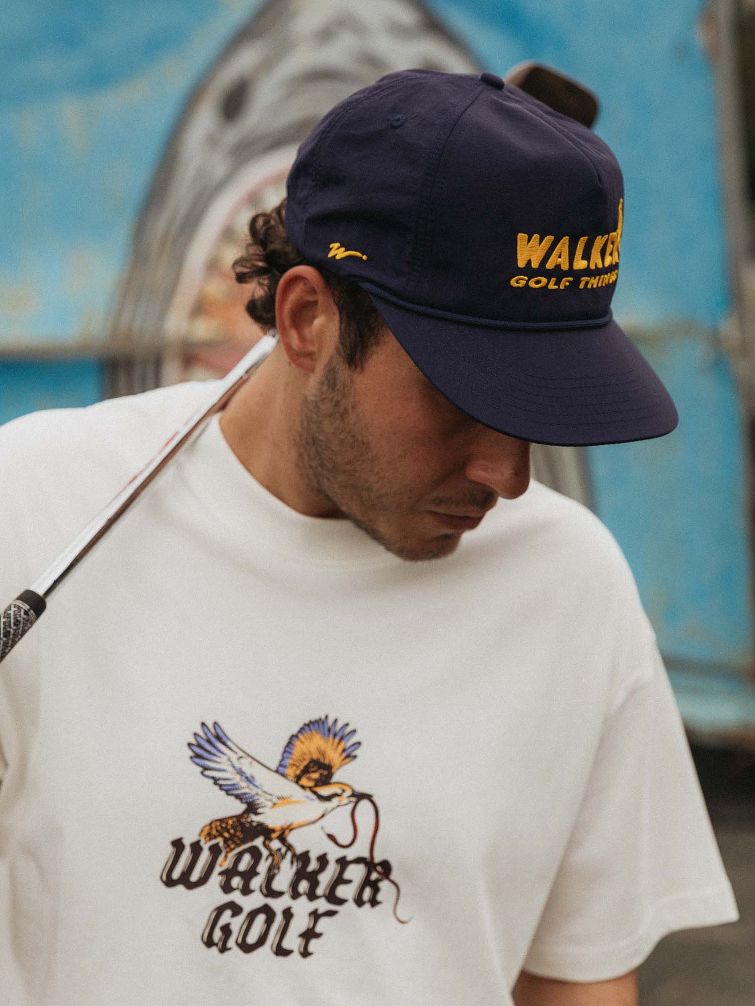 Perched Nylon Cap - Navy