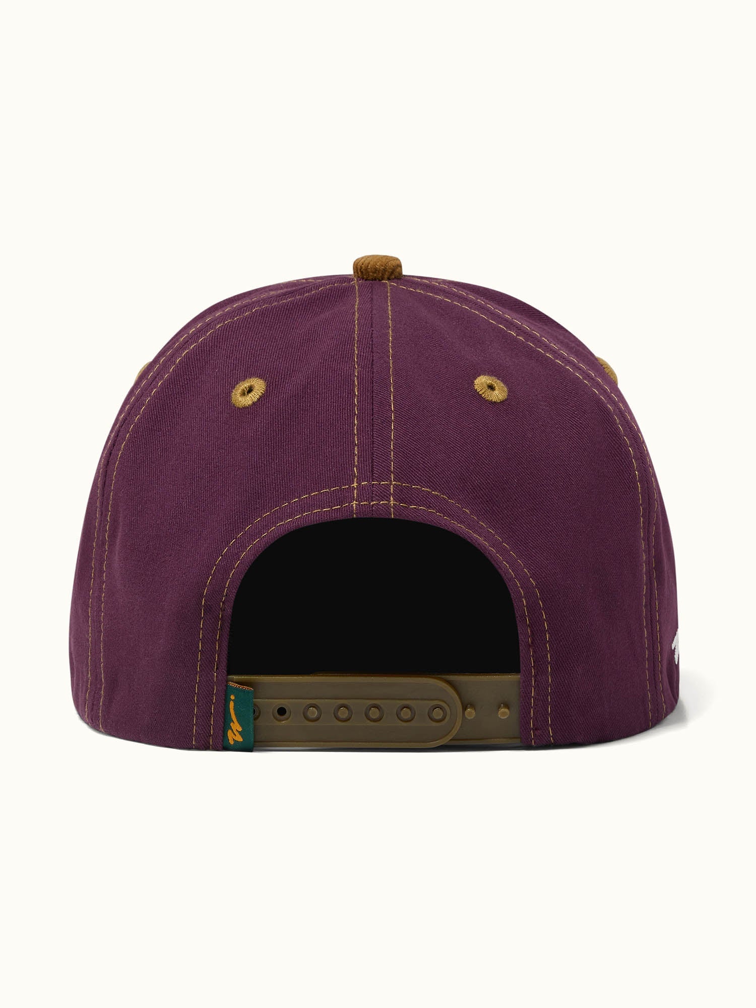 Knock Off Box Mid Cap - Merlot / Gold