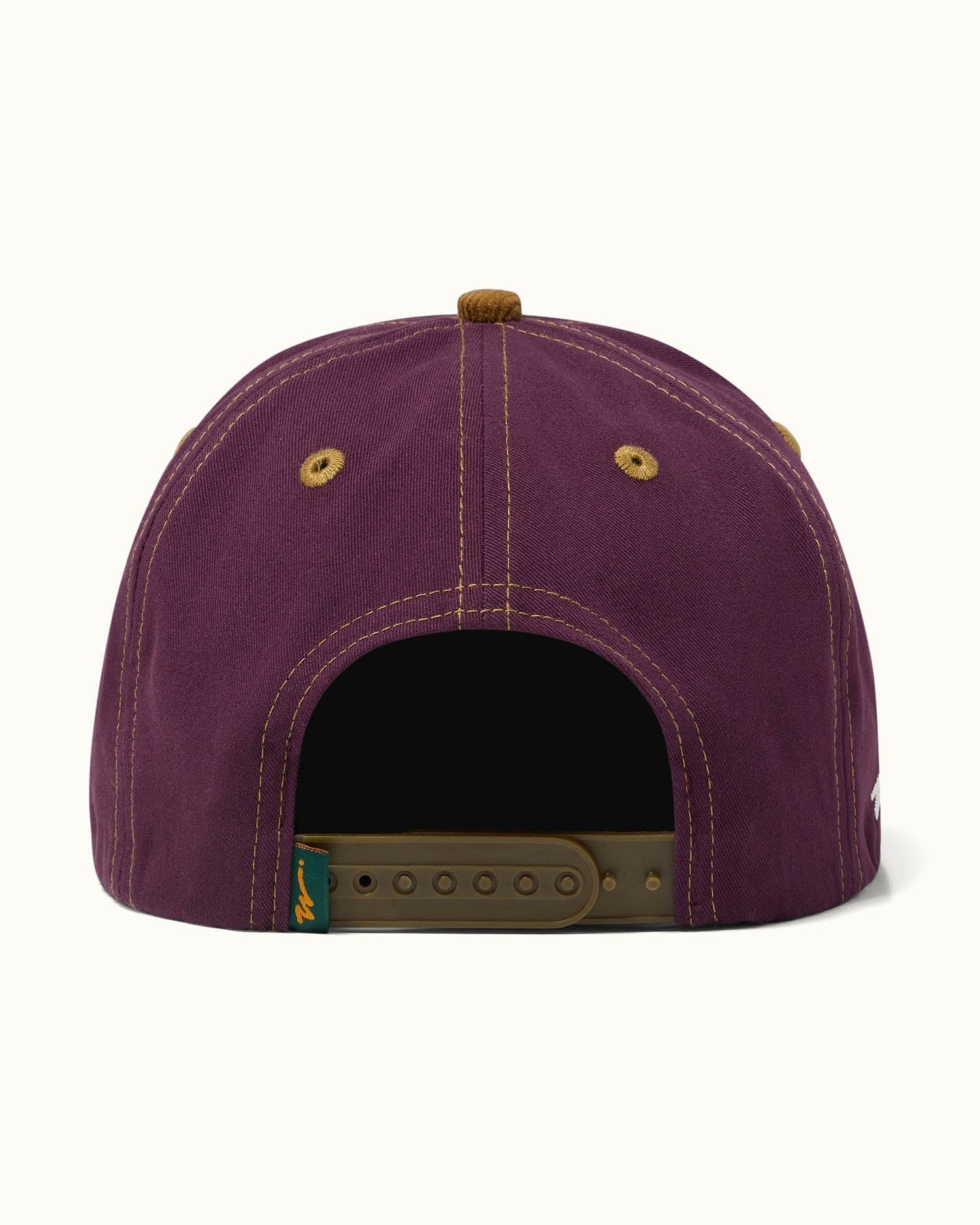 Knock Off Box Mid Cap - Merlot / Gold
