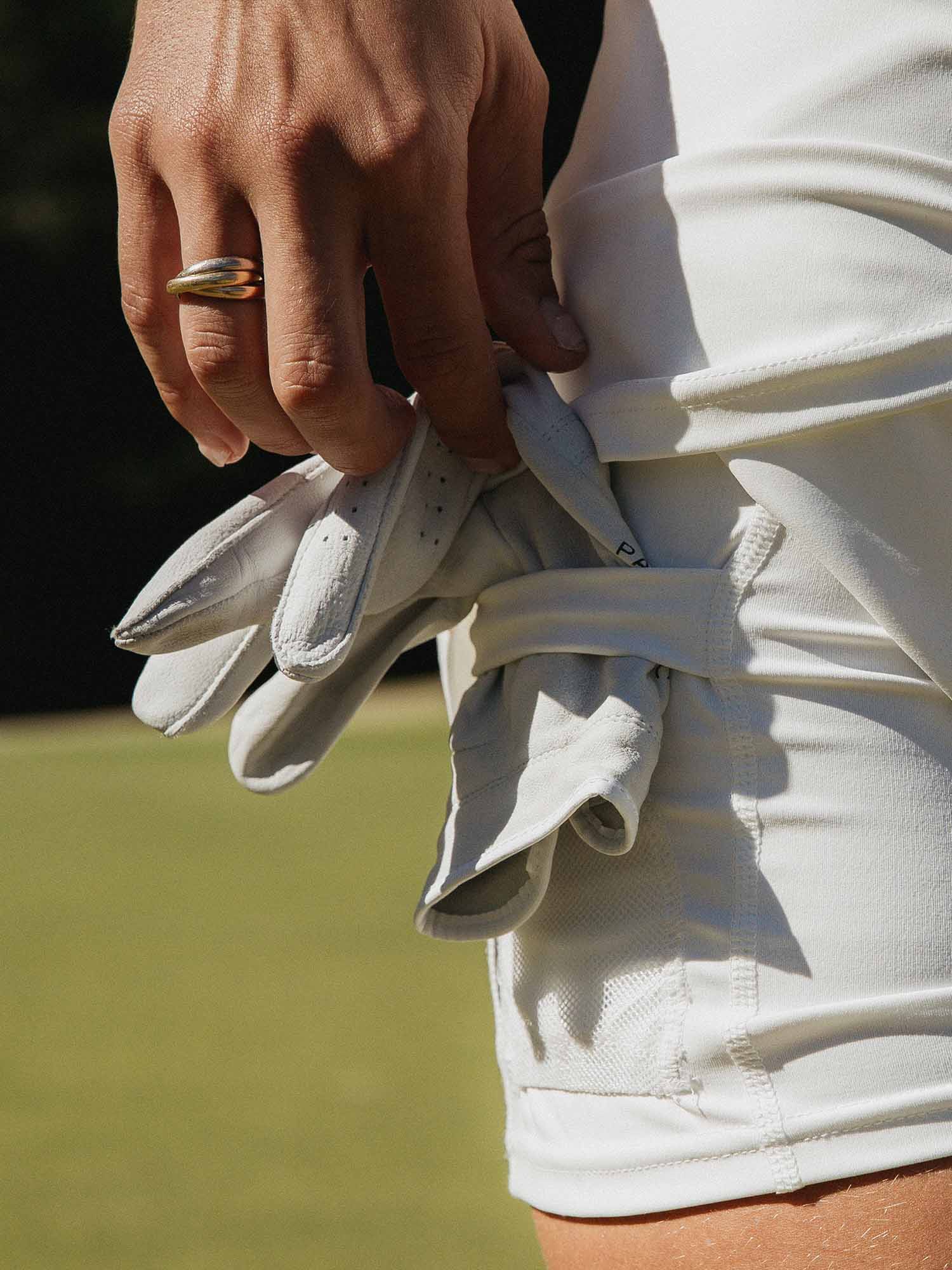 Womens Kooka Par-Tec Skort - White