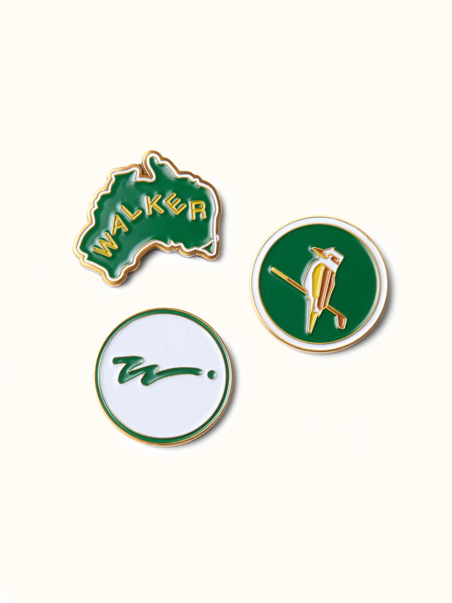 Ball Marker 3 Pack ( Green & Gold )