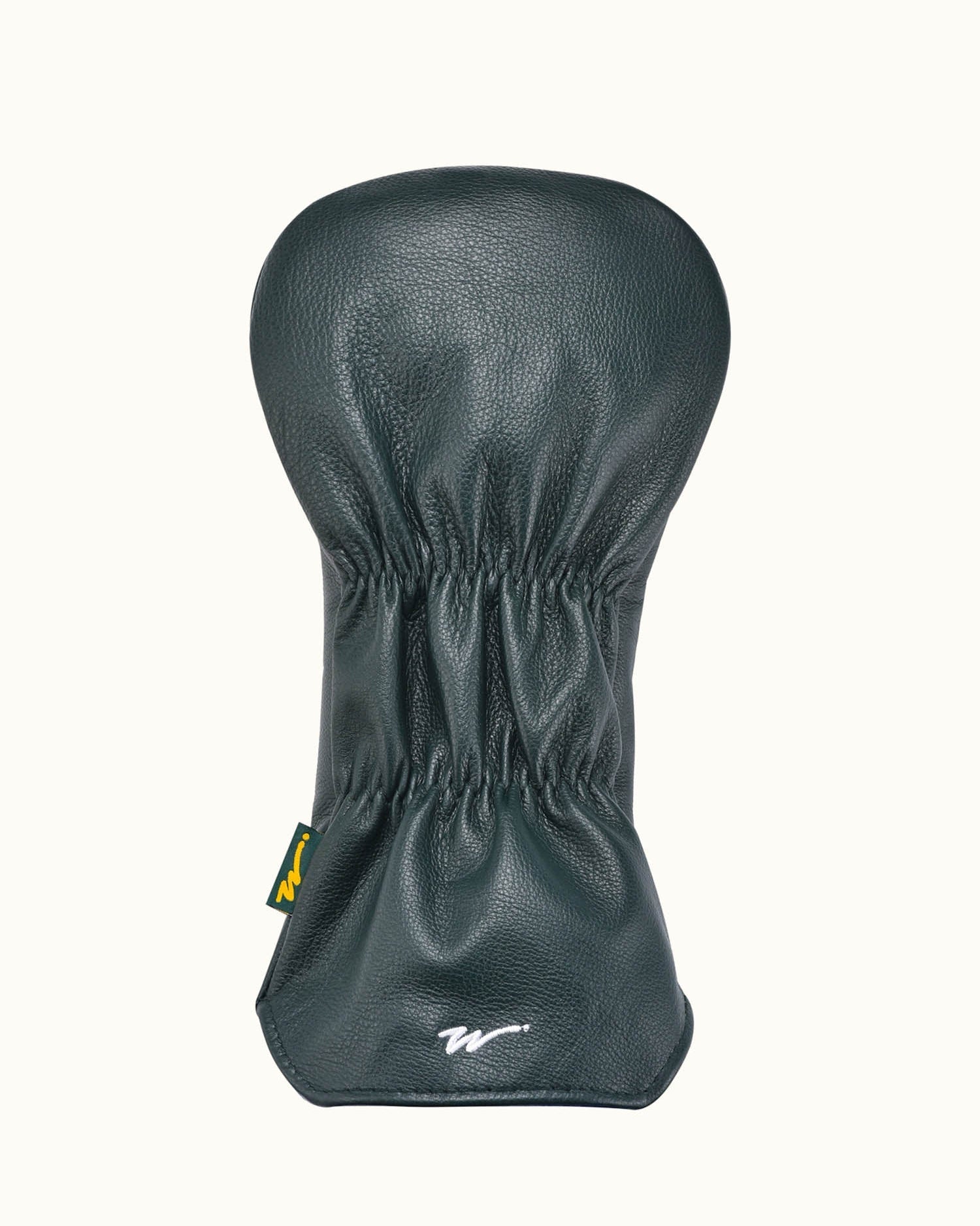 Kooka Leather Driver Cover - Forest / White