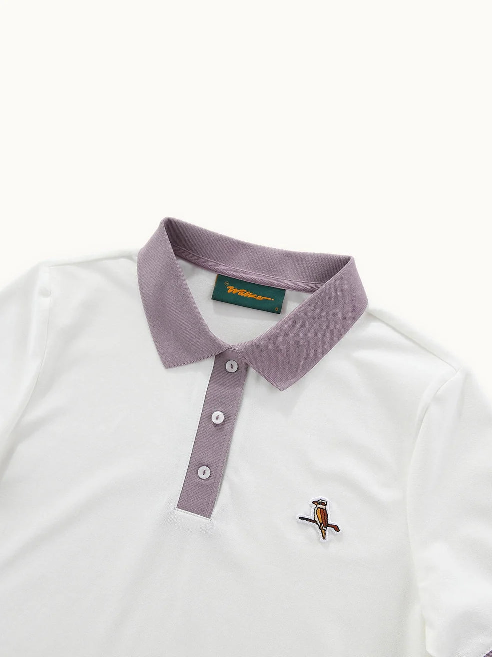 Womens Kooka Polo - White / Mauve