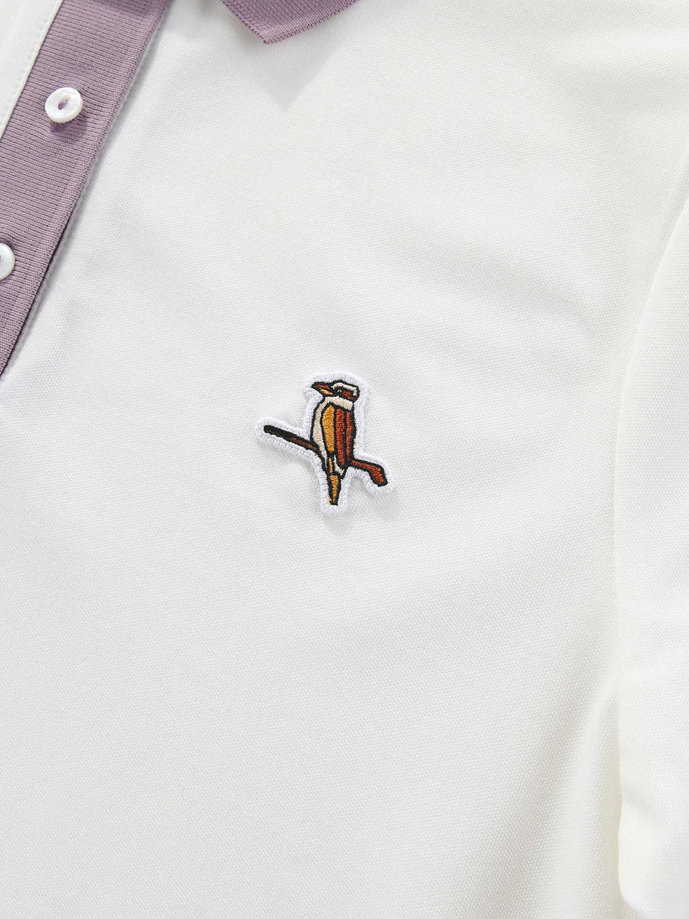 Womens Kooka Polo - White / Mauve