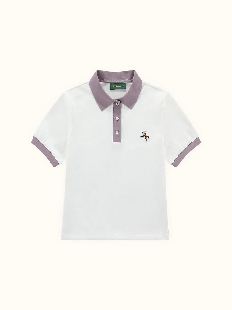 Womens Kooka Polo - White / Mauve