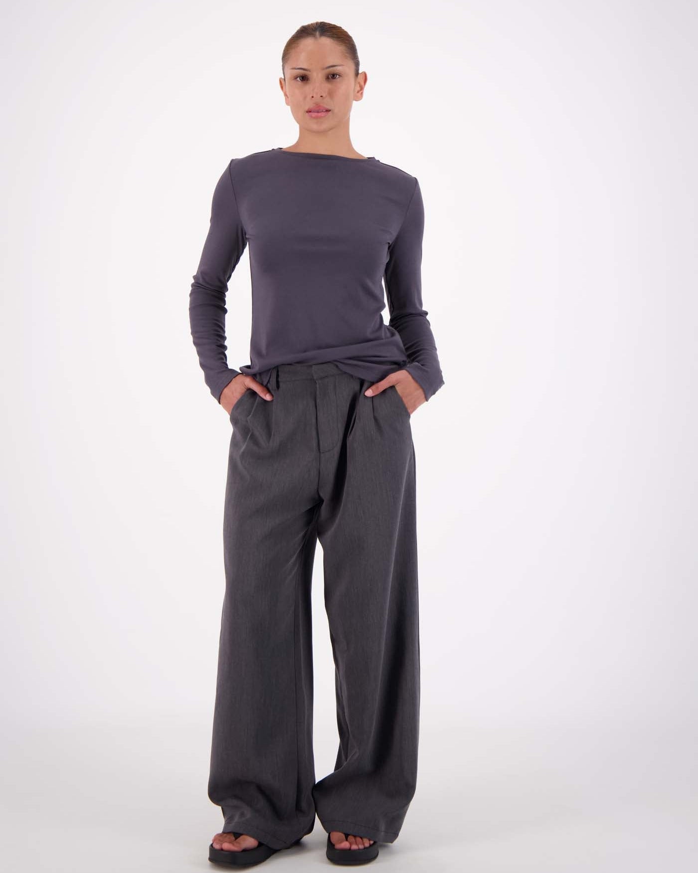Gigi Trouser - Steel Grey