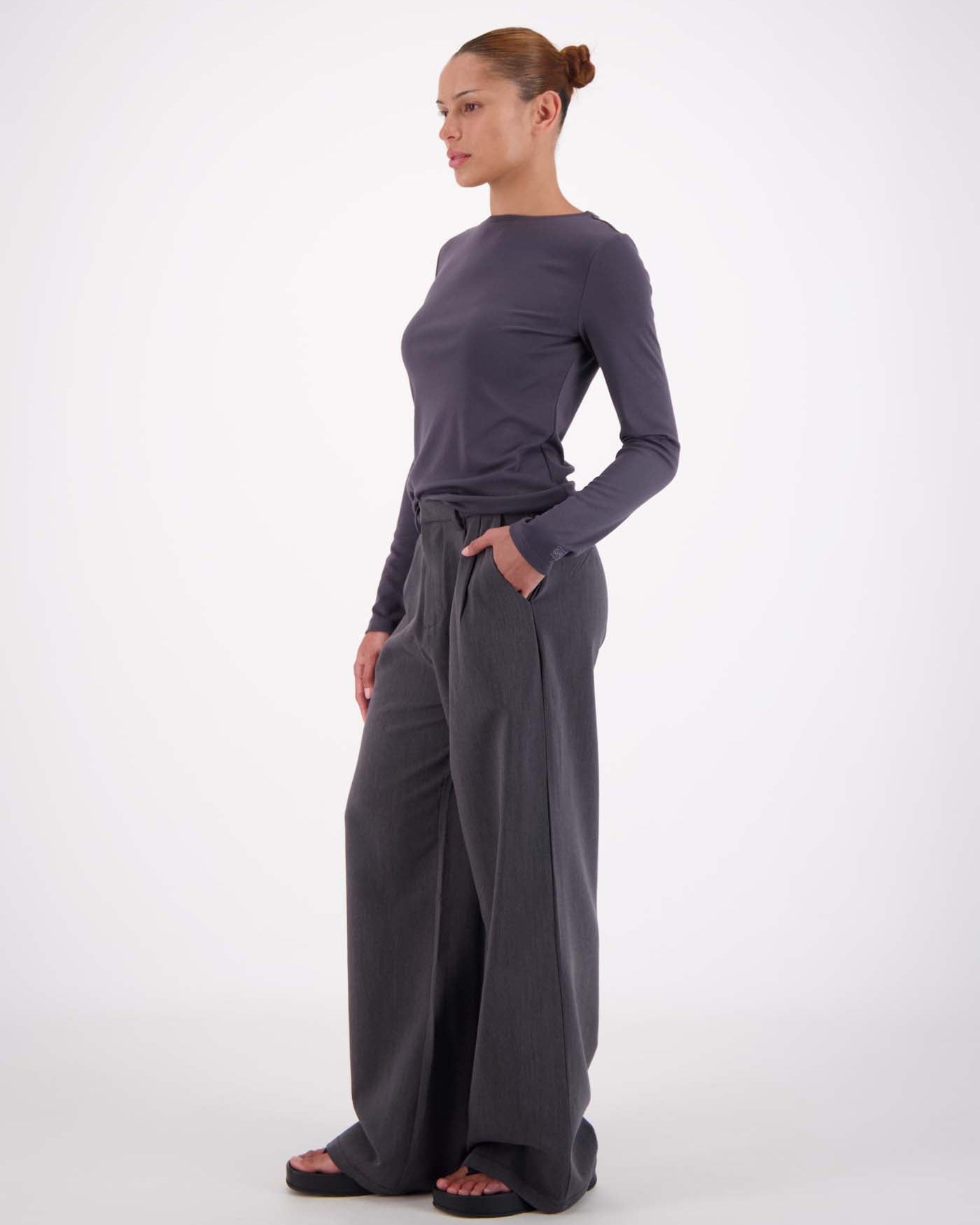 Gigi Trouser - Steel Grey