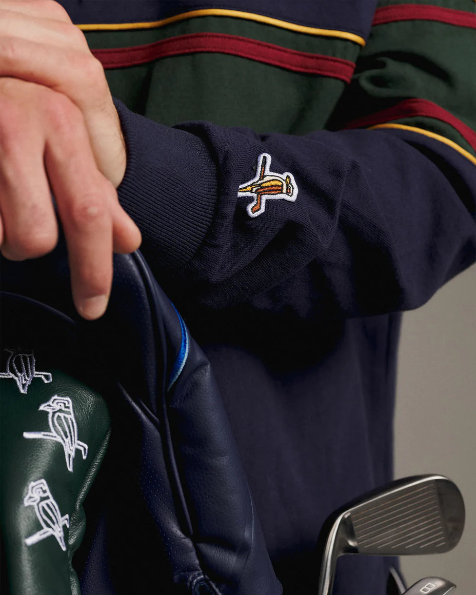 Crest Rugby Polo - Navy/Forest