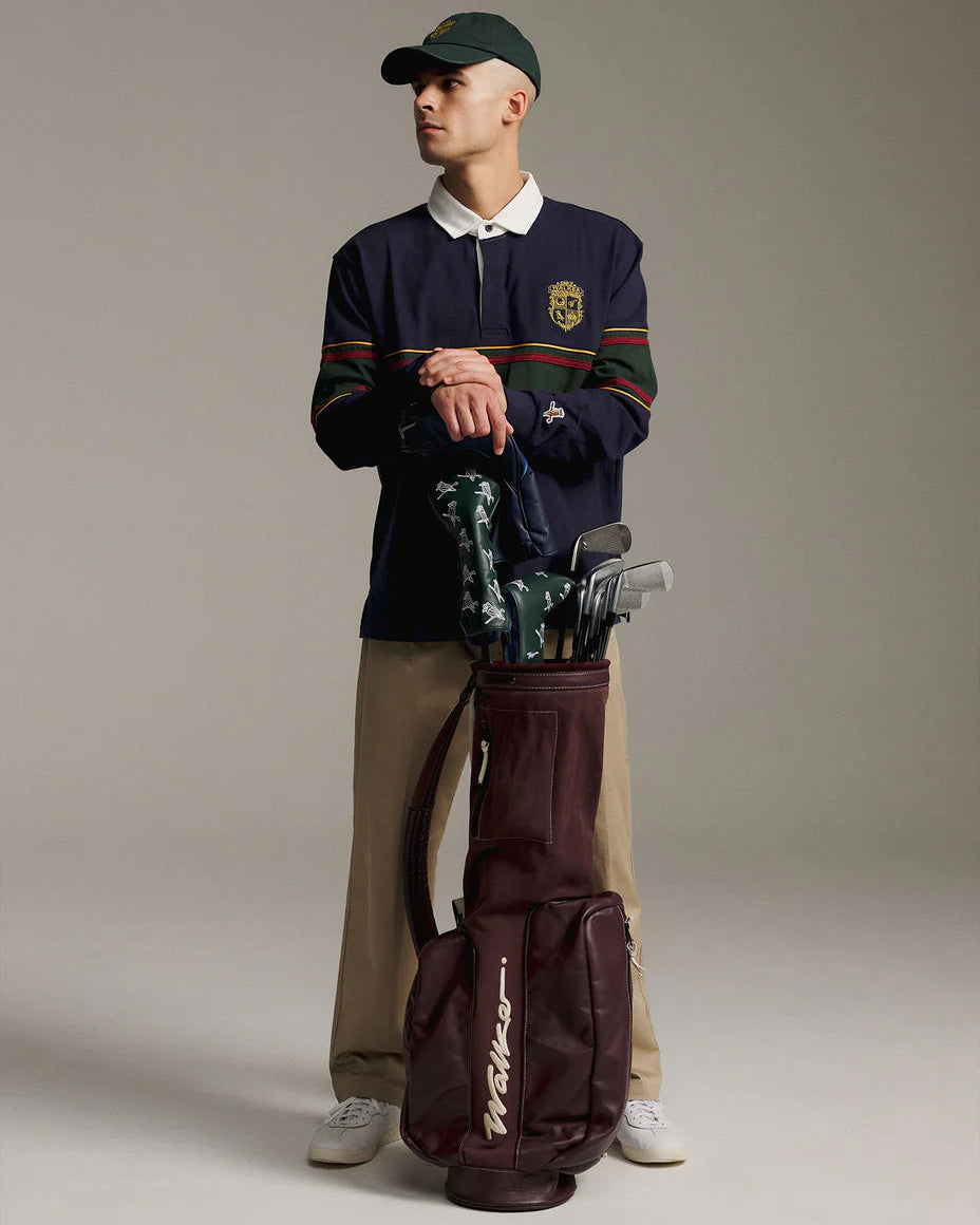 Crest Rugby Polo - Navy/Forest