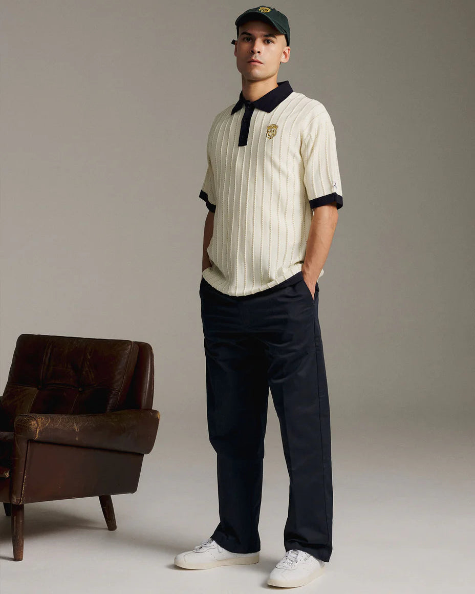Fine Knotch Polo - Ivory